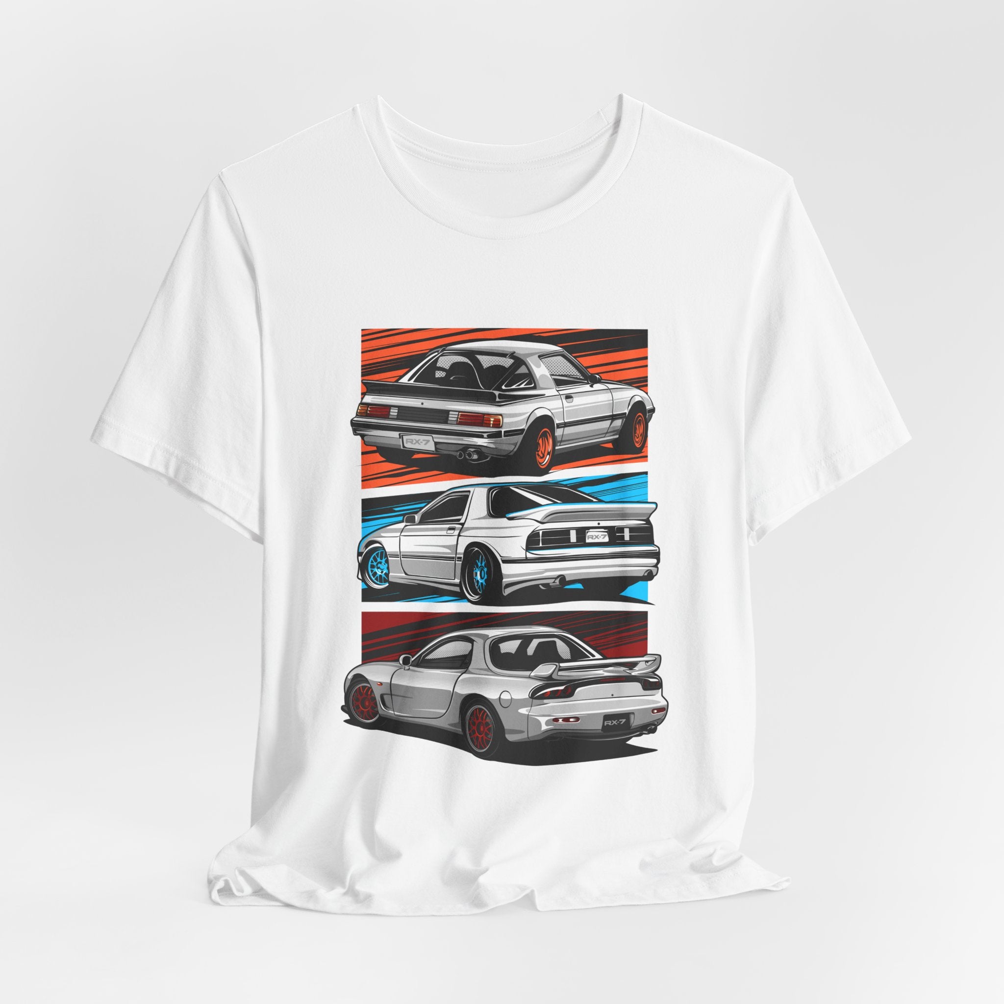 Retro JDM Car RX7 Generation Racing Graphic T-Shirt