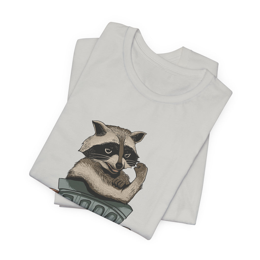 Raccoon "In Trash We Trust" Funny T-Shirt
