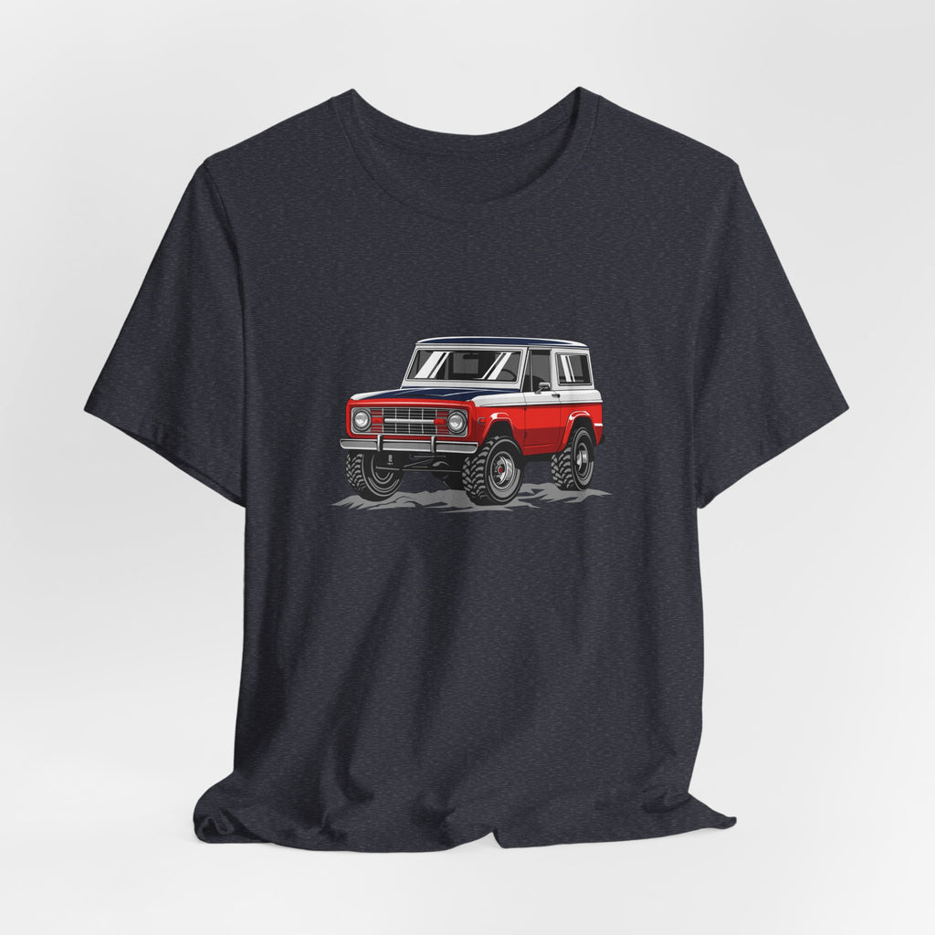 Retro Red 4x4 Truck Bronco Off‑Road SUV Tee