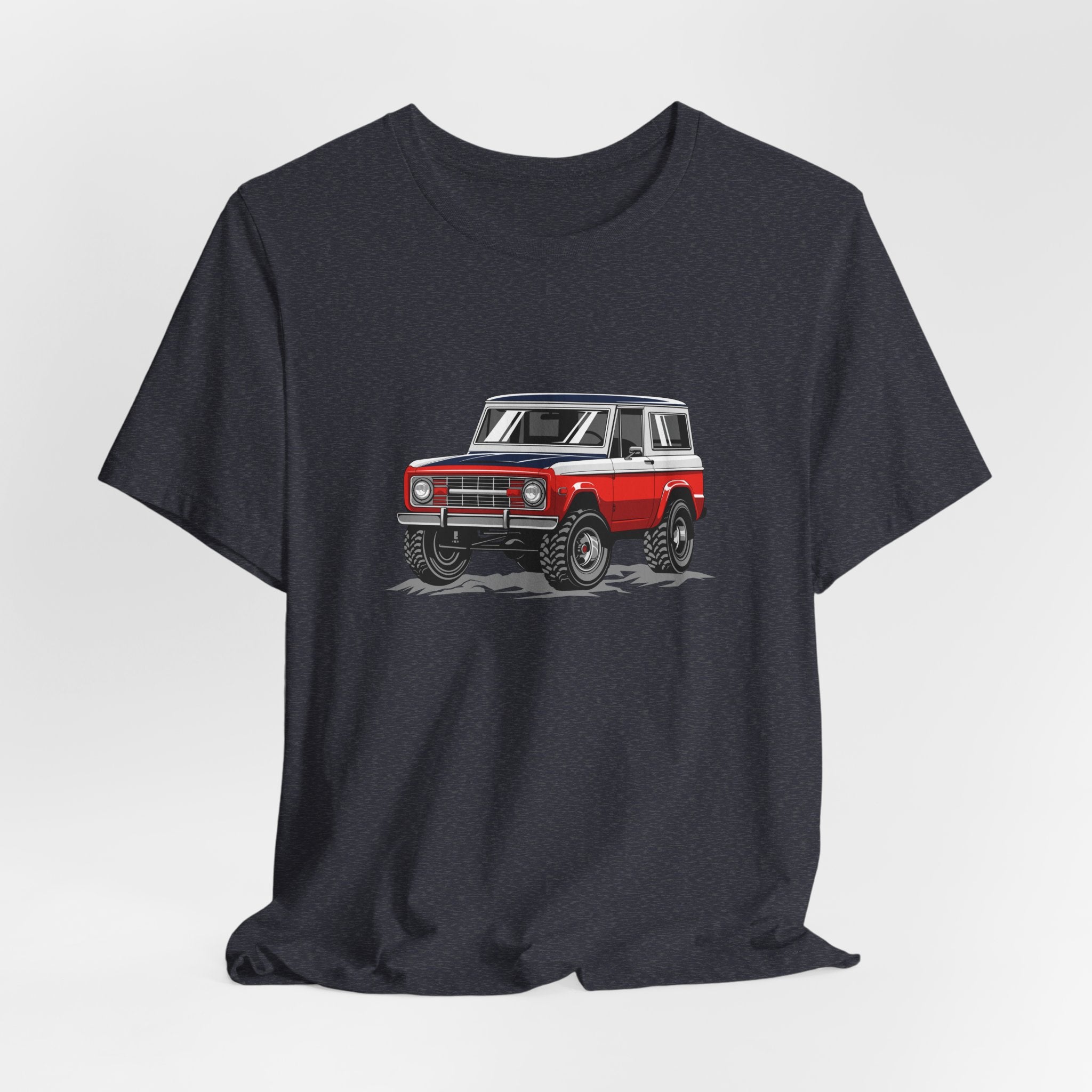 Retro Red 4x4 Truck Bronco Off‑Road SUV Tee