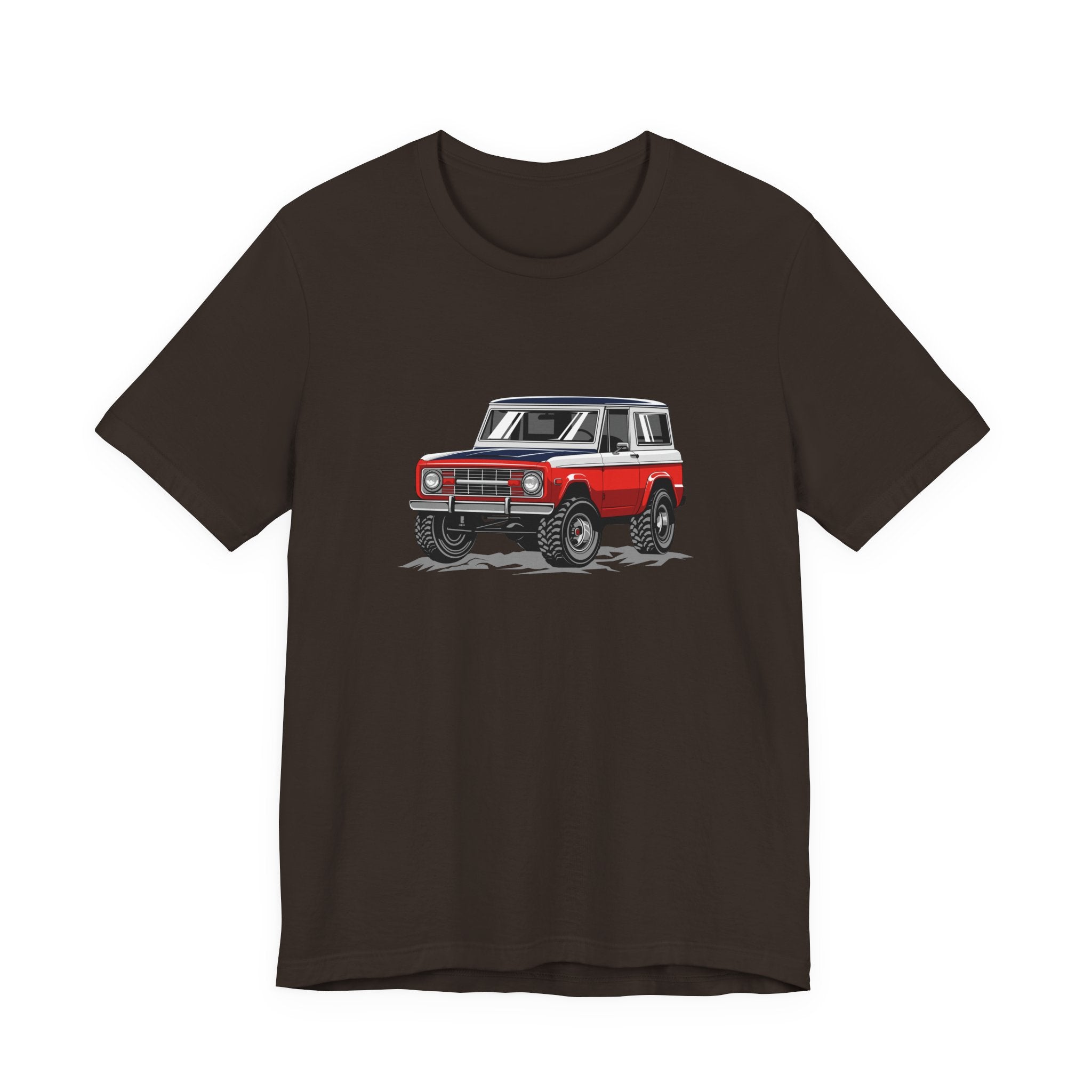 Retro Red 4x4 Truck Bronco Off‑Road SUV Tee