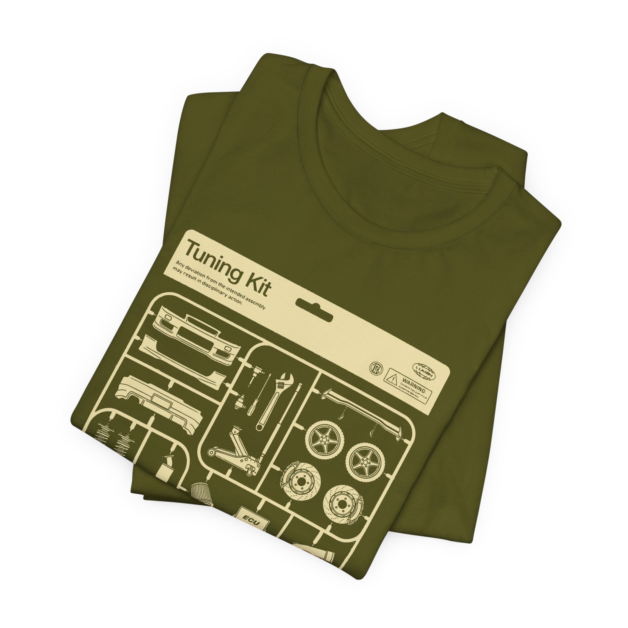 Tuning Kit Tee Plastic Model Parts T-Shirt for Car Enthusiasts