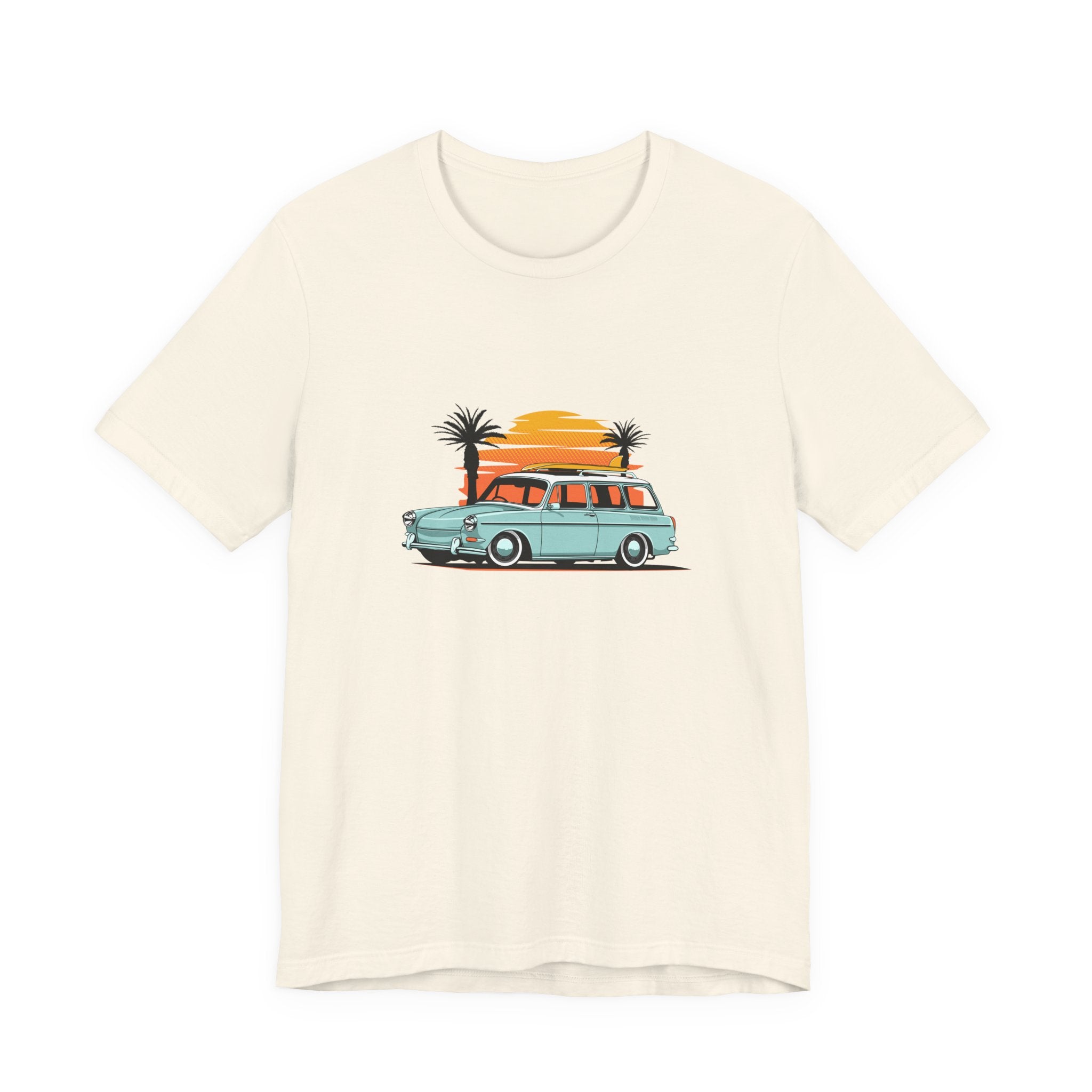 Vintage Surf Beach Sunset Station Wagon Tee