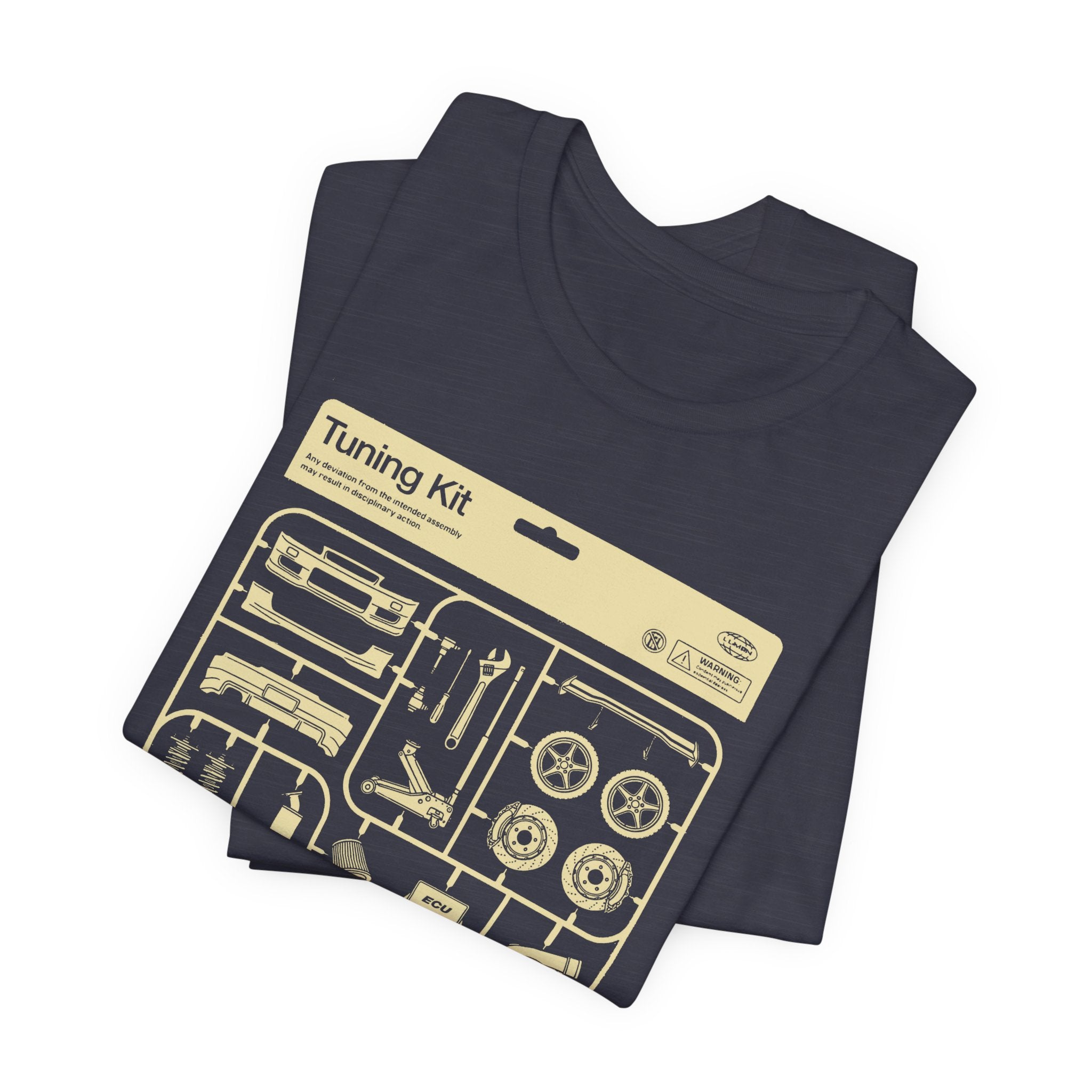 Tuning Kit Tee Plastic Model Parts T-Shirt for Car Enthusiasts