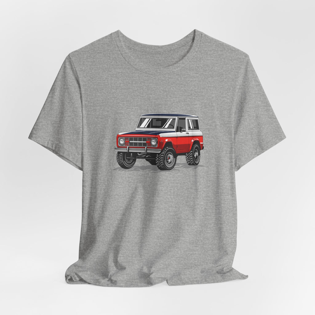 Retro Red 4x4 Truck Bronco Off‑Road SUV Tee