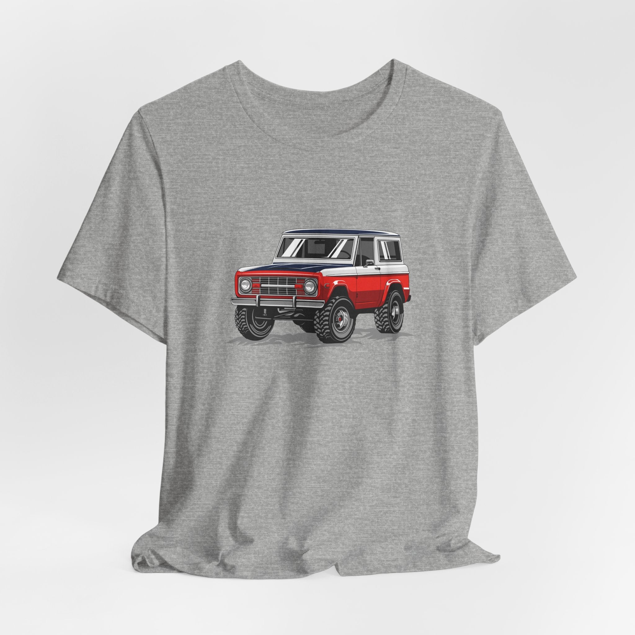 Retro Red 4x4 Truck Bronco Off‑Road SUV Tee