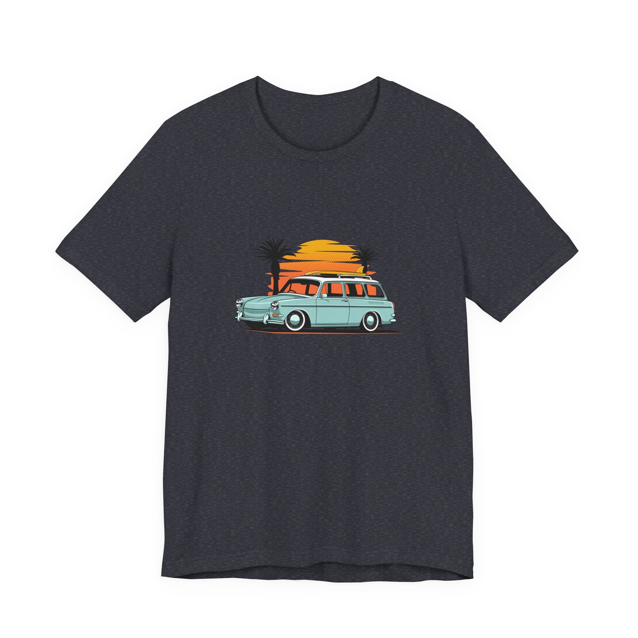 Vintage Surf Beach Sunset Station Wagon Tee