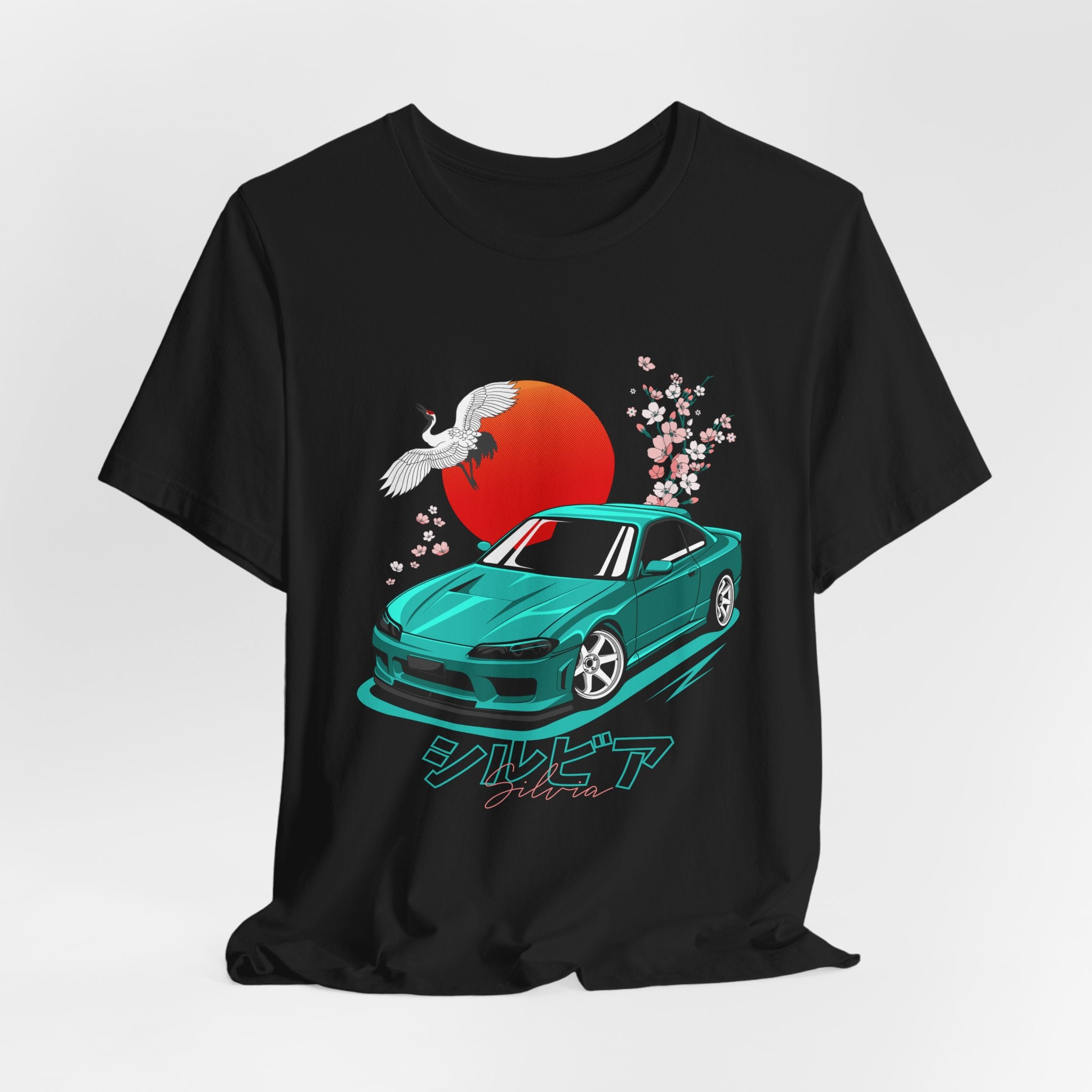 Nissan Silvia JDM Car with Cherry Blossoms Tee