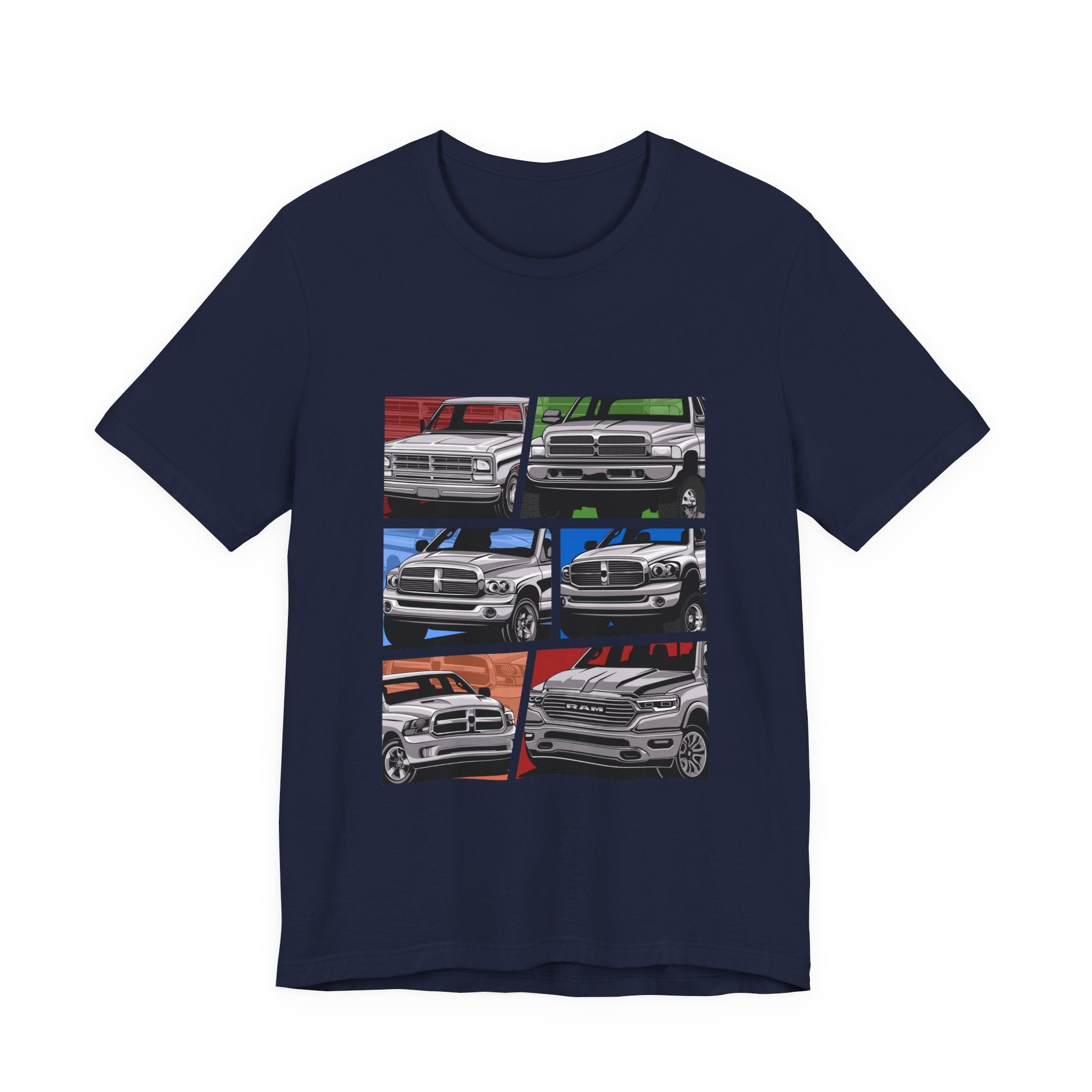 Classic Pickup Trucks Dodge RAM Generation Collage T-Shirt