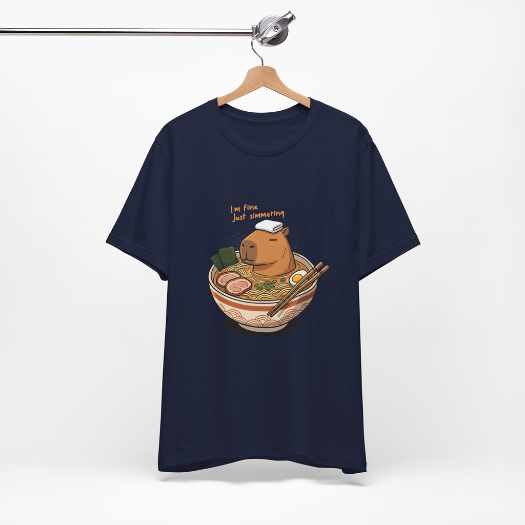 Cute Capybara 'I'm Fine Just Simmering' Ramen Bowl Shirt
