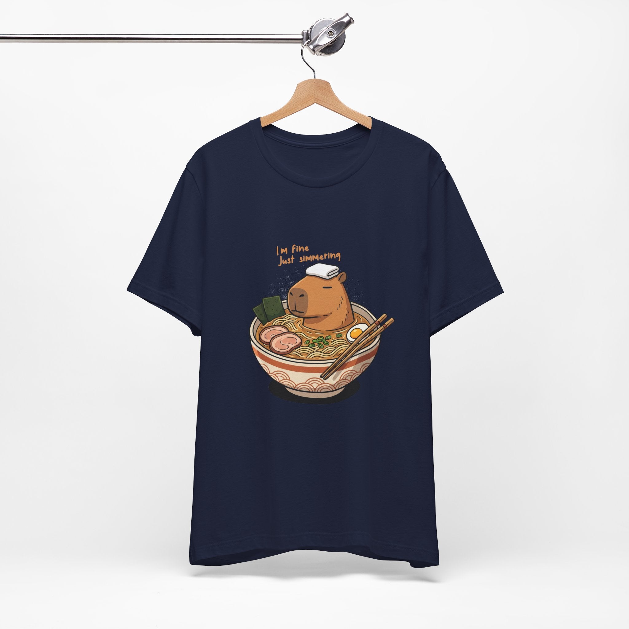 Cute Capybara 'I'm Fine Just Simmering' Ramen Bowl Shirt