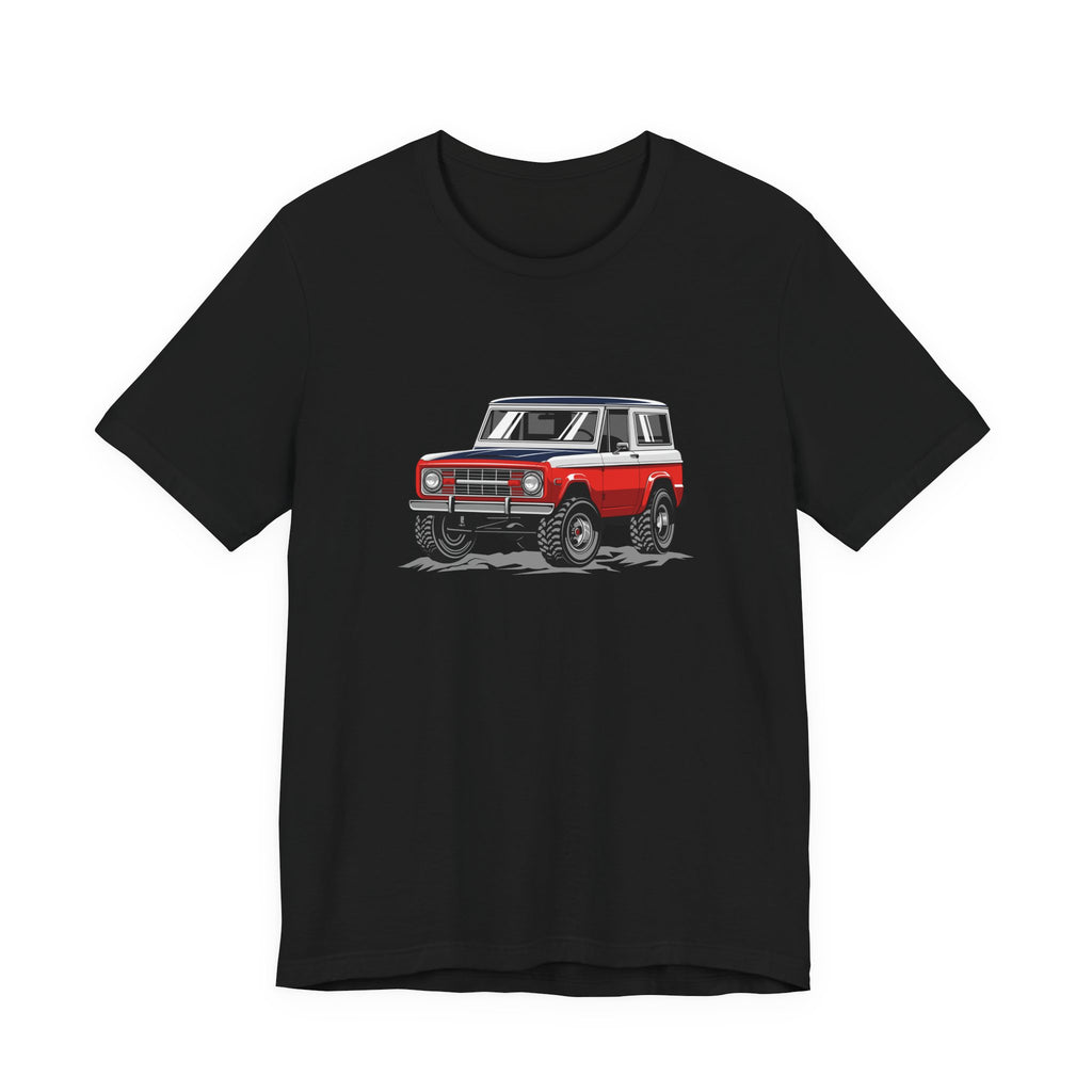 Retro Red 4x4 Truck Bronco Off‑Road SUV Tee