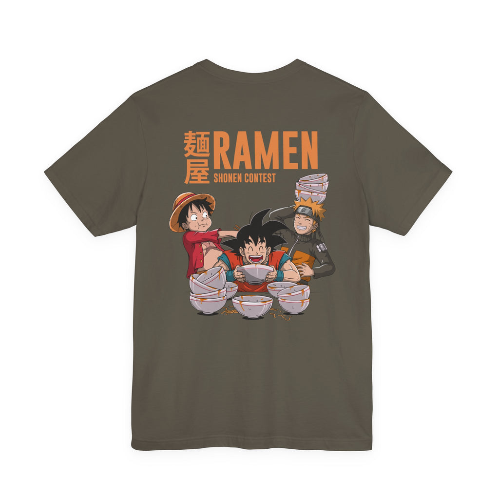 Anime Characters Eating Ramen Shonen Contest T-Shirt