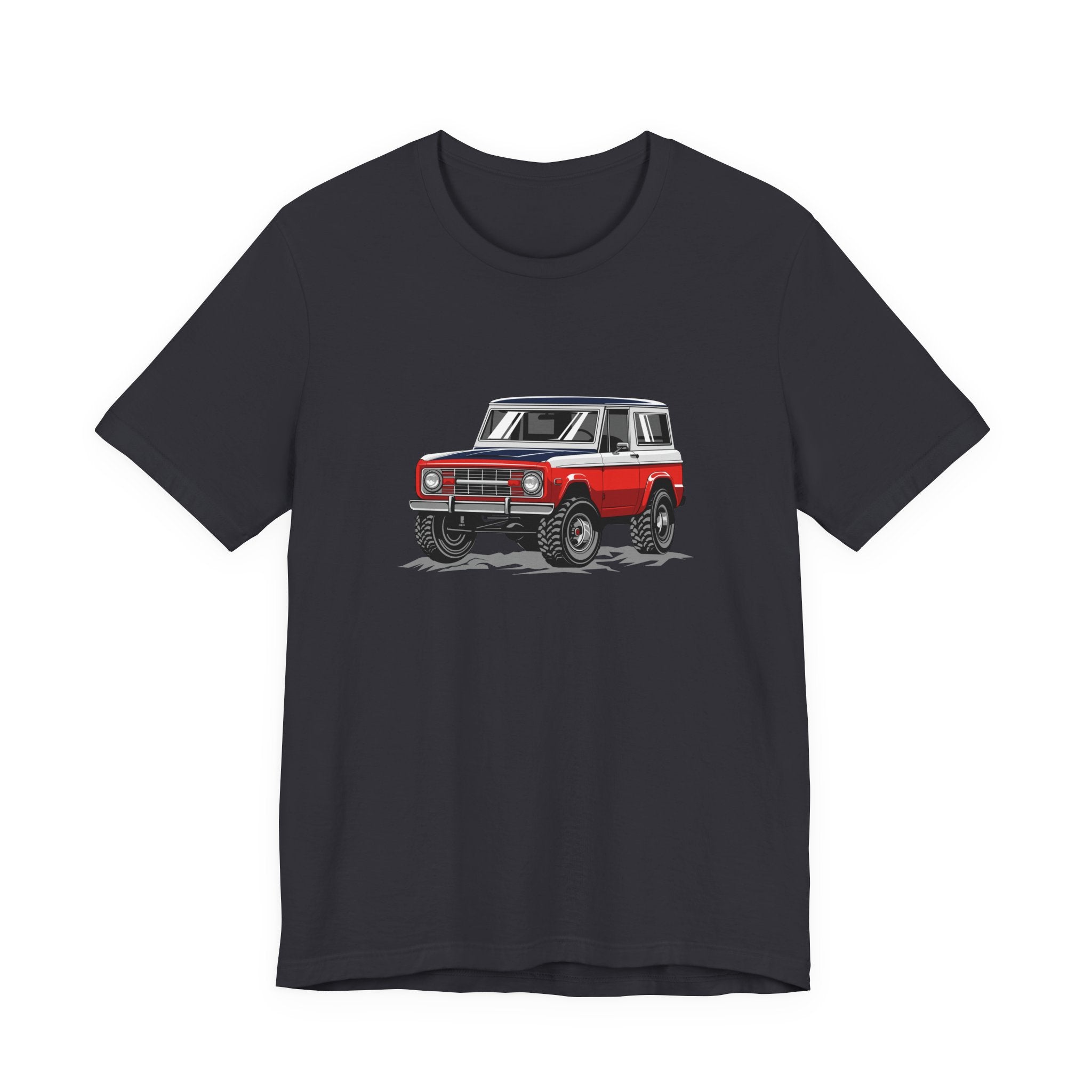 Retro Red 4x4 Truck Bronco Off‑Road SUV Tee