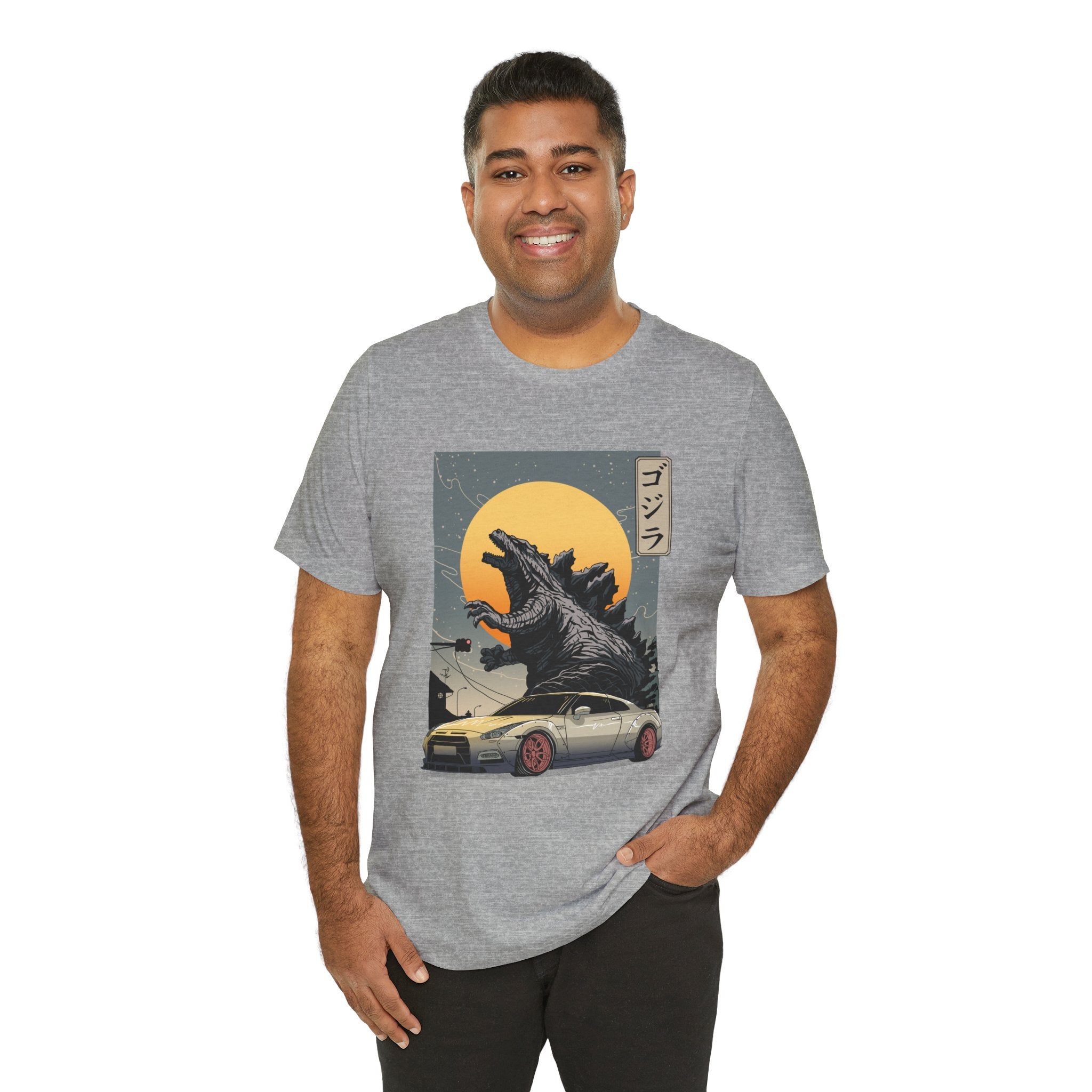 Godzilla R35 Monster Car Graphic T-Shirt