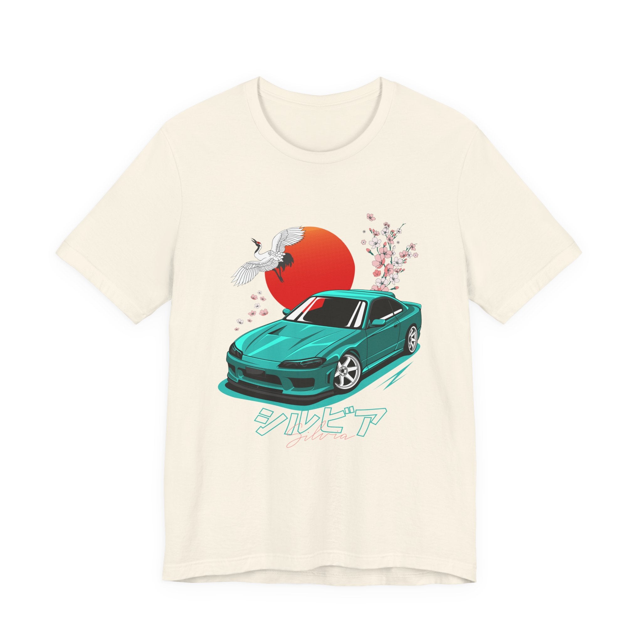 Nissan Silvia JDM Car with Cherry Blossoms Tee