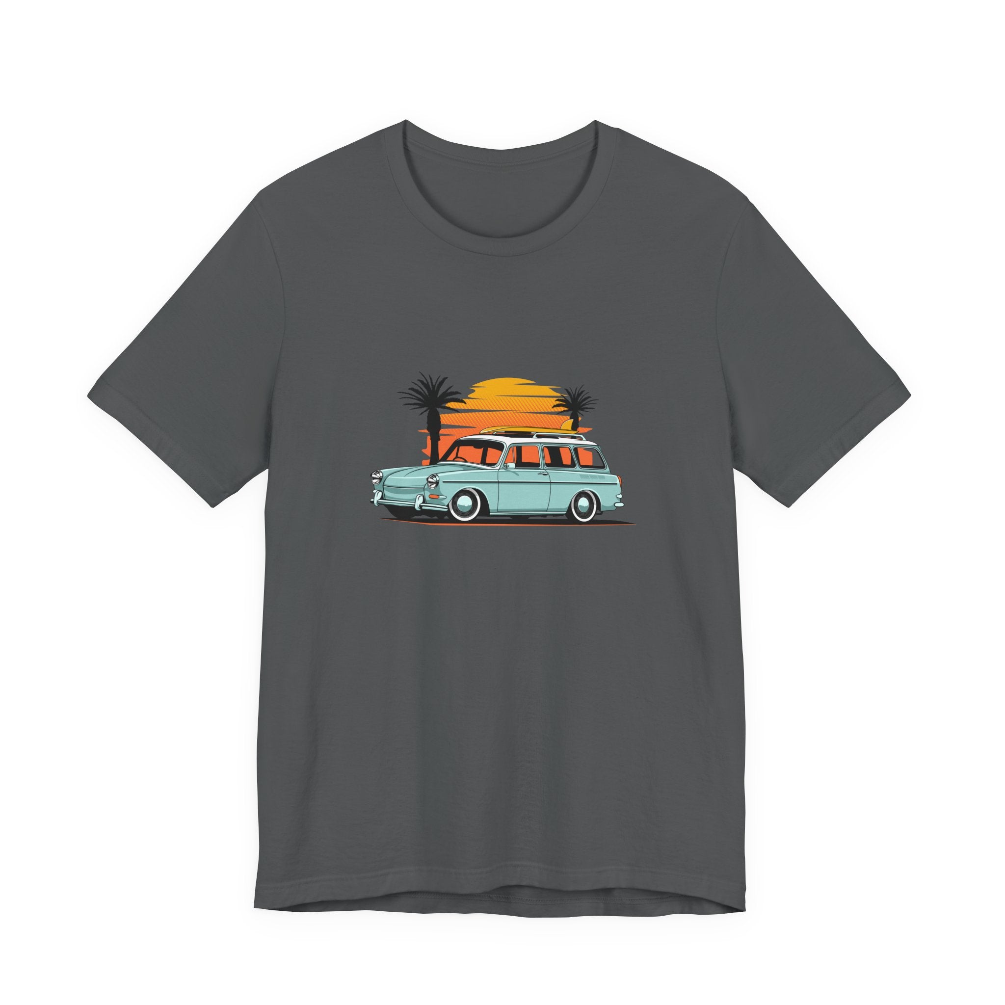 Vintage Surf Beach Sunset Station Wagon Tee