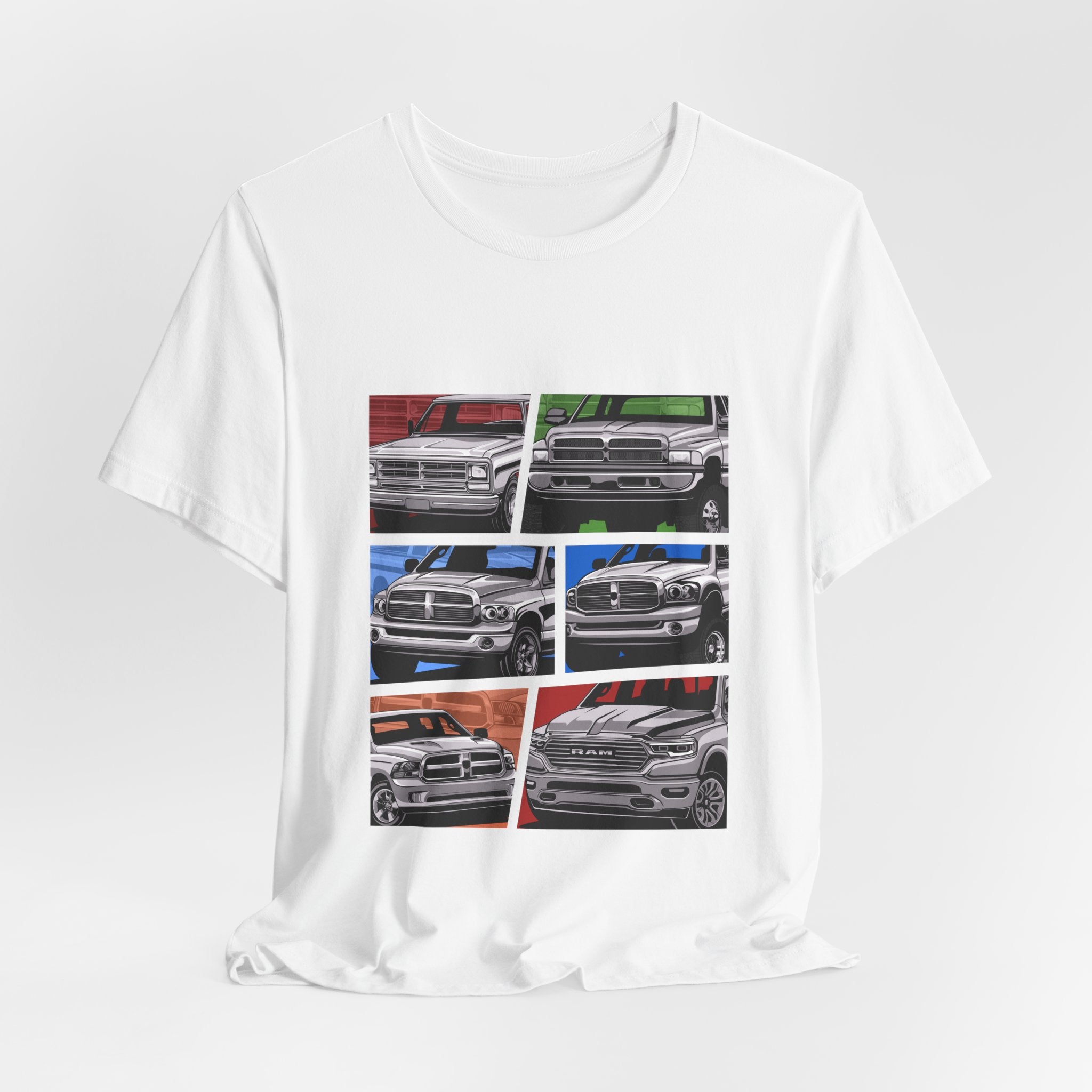 Classic Pickup Trucks Dodge RAM Generation Collage T-Shirt