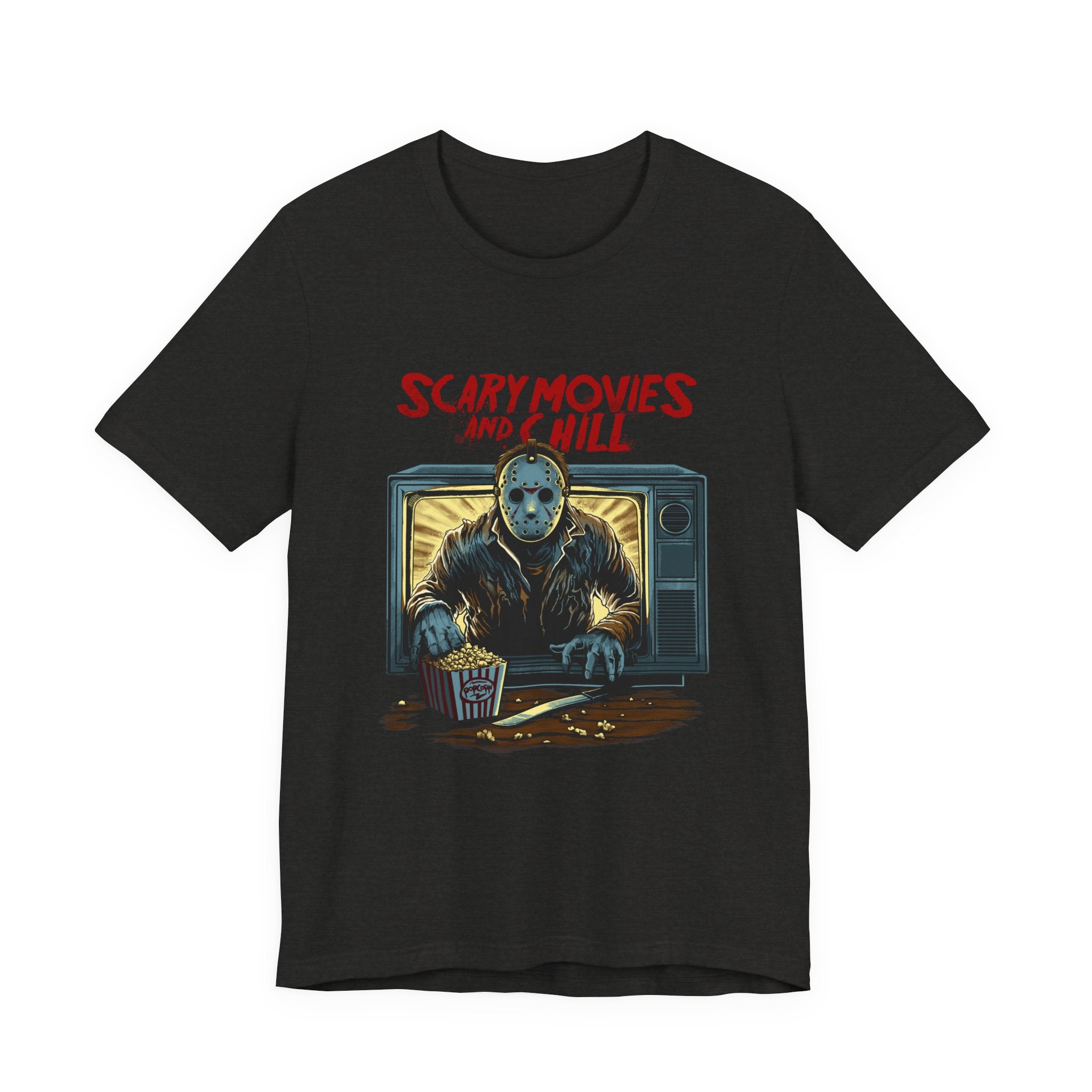 Scary Movies and Chill Horror Movie Night T-Shirt