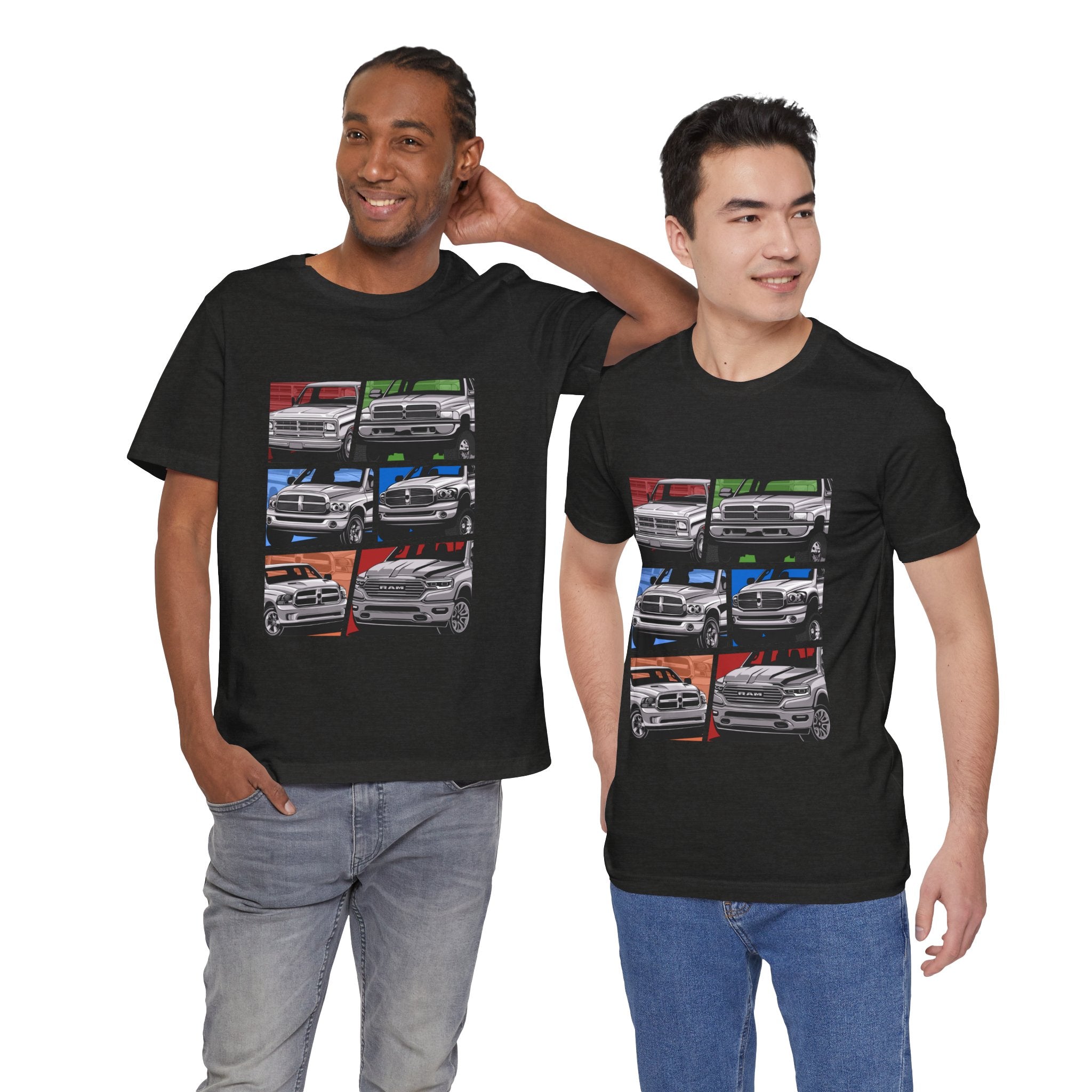 Classic Pickup Trucks Dodge RAM Generation Collage T-Shirt