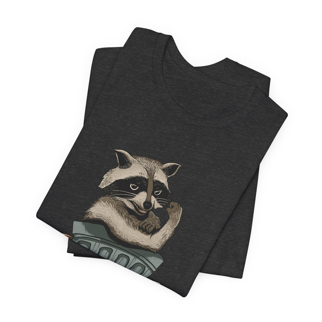 Raccoon "In Trash We Trust" Funny T-Shirt