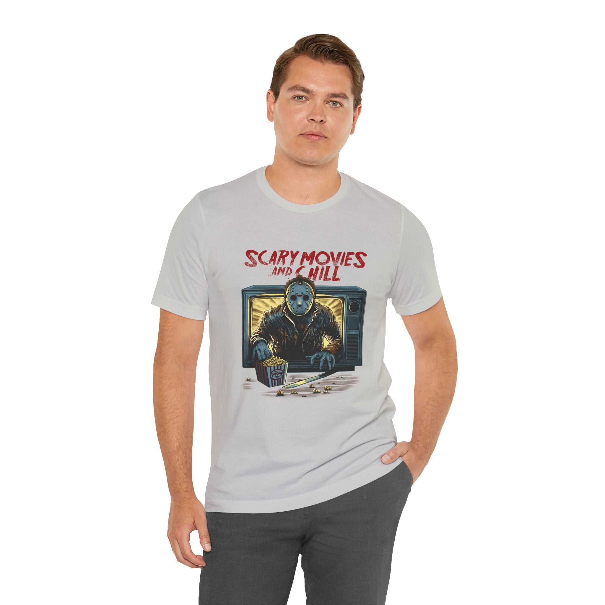 Scary Movies and Chill Horror Movie Night T-Shirt