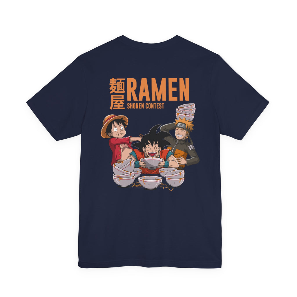 Anime Characters Eating Ramen Shonen Contest T-Shirt