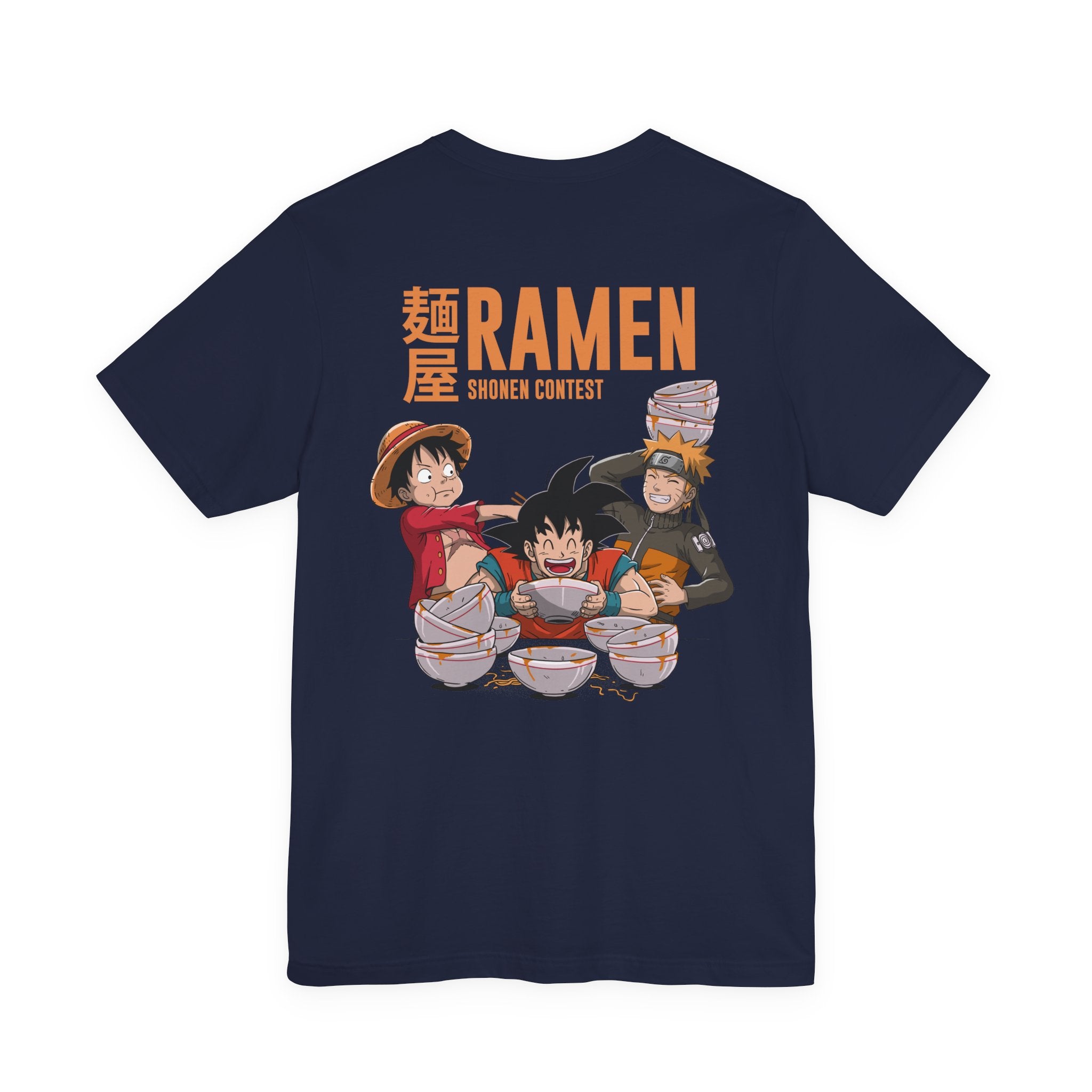 Anime Characters Eating Ramen Shonen Contest T-Shirt