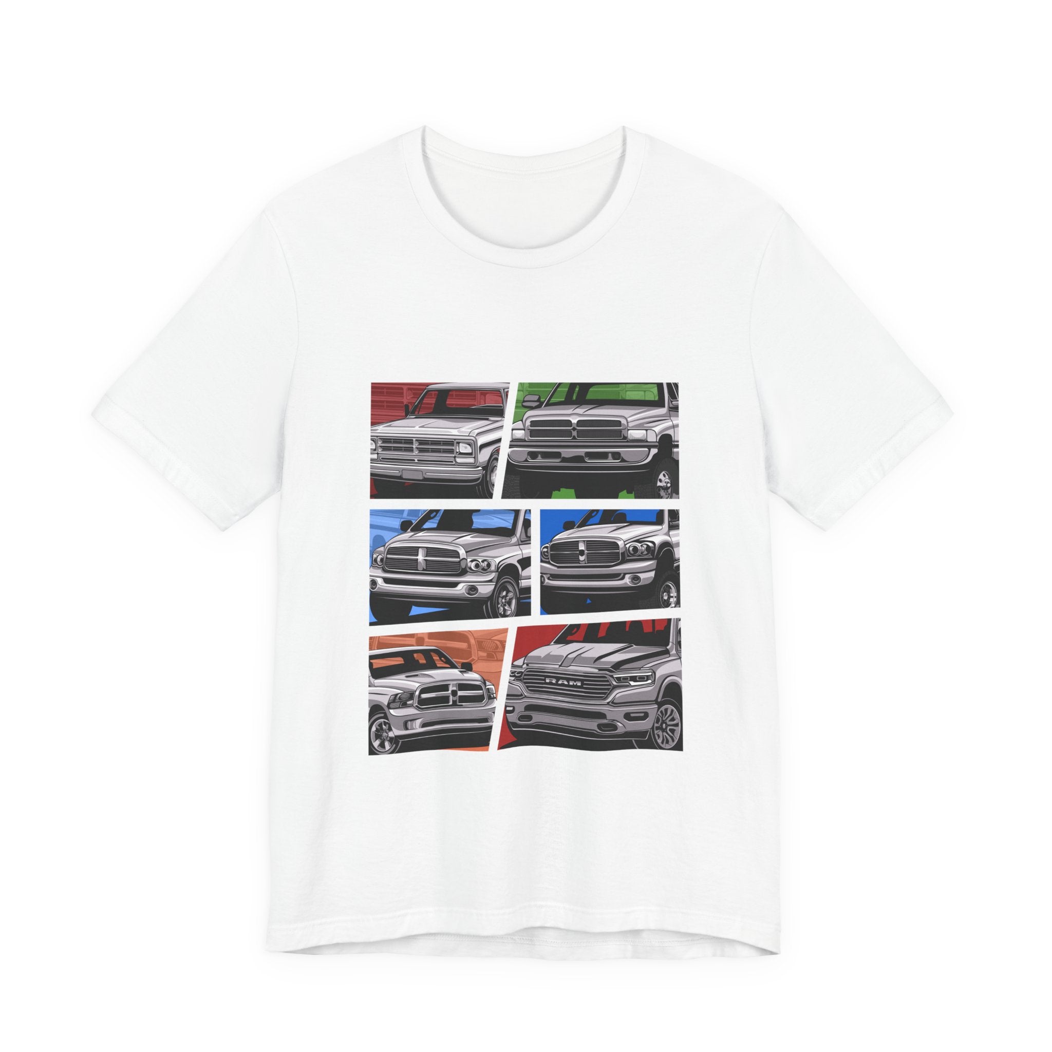 Classic Pickup Trucks Dodge RAM Generation Collage T-Shirt