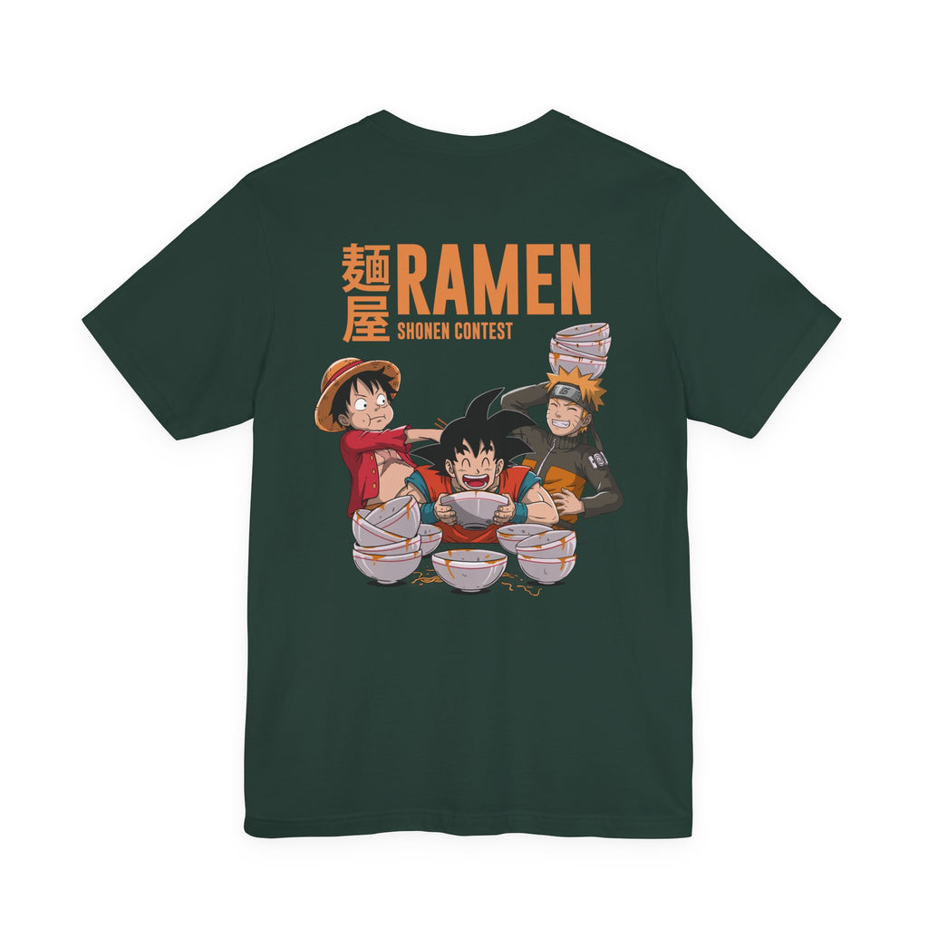Anime Characters Eating Ramen Shonen Contest T-Shirt