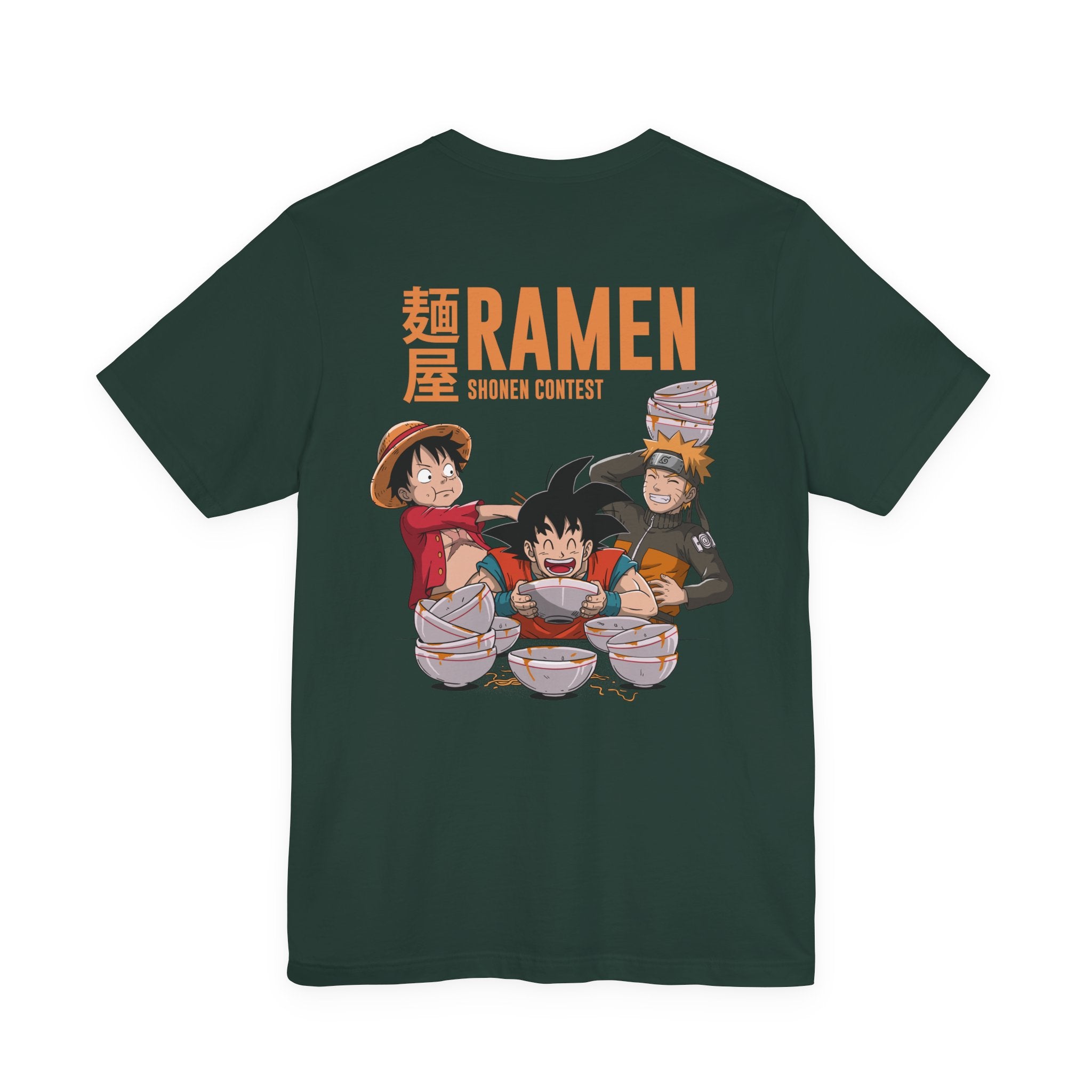 Anime Characters Eating Ramen Shonen Contest T-Shirt