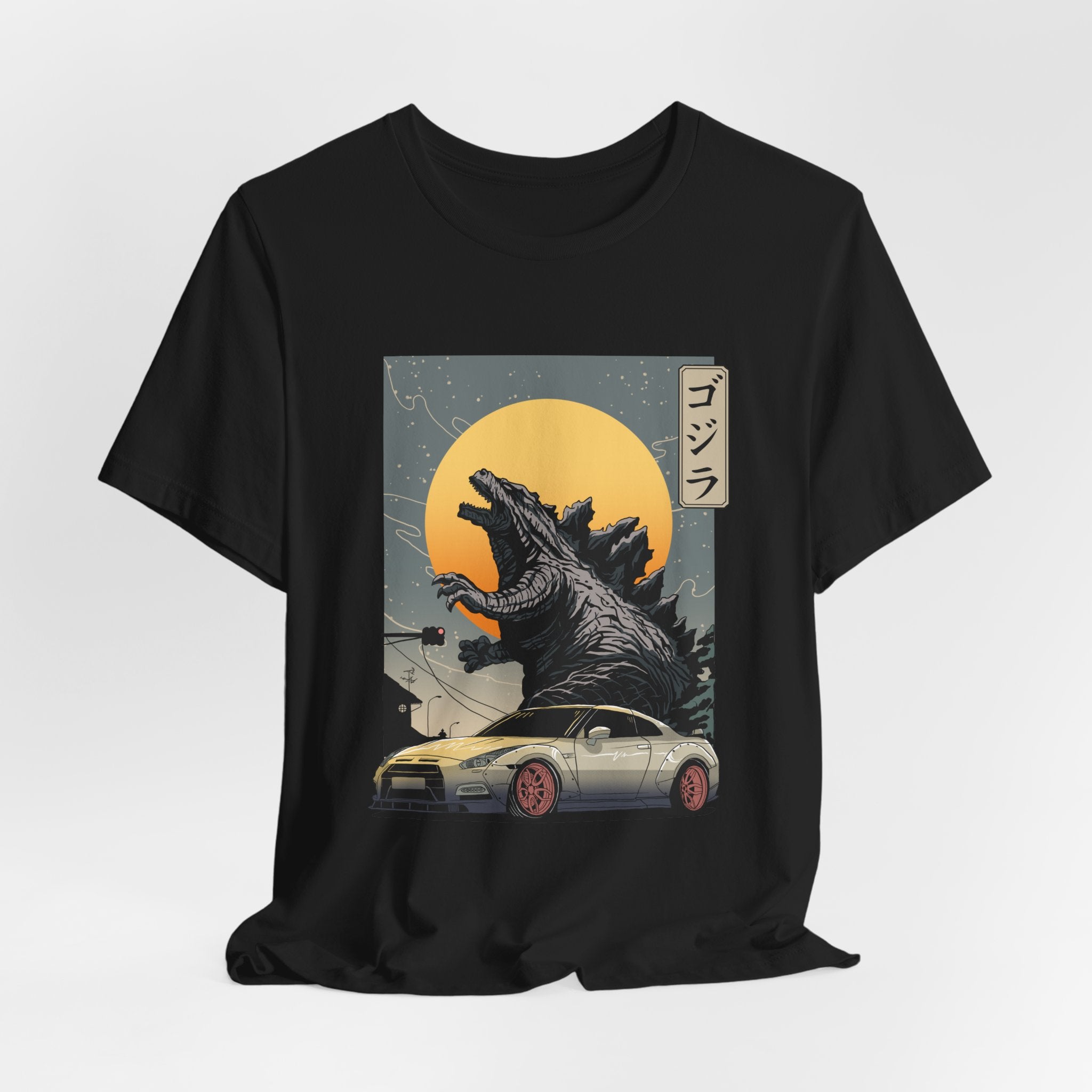 Godzilla R35 Monster Car Graphic T-Shirt