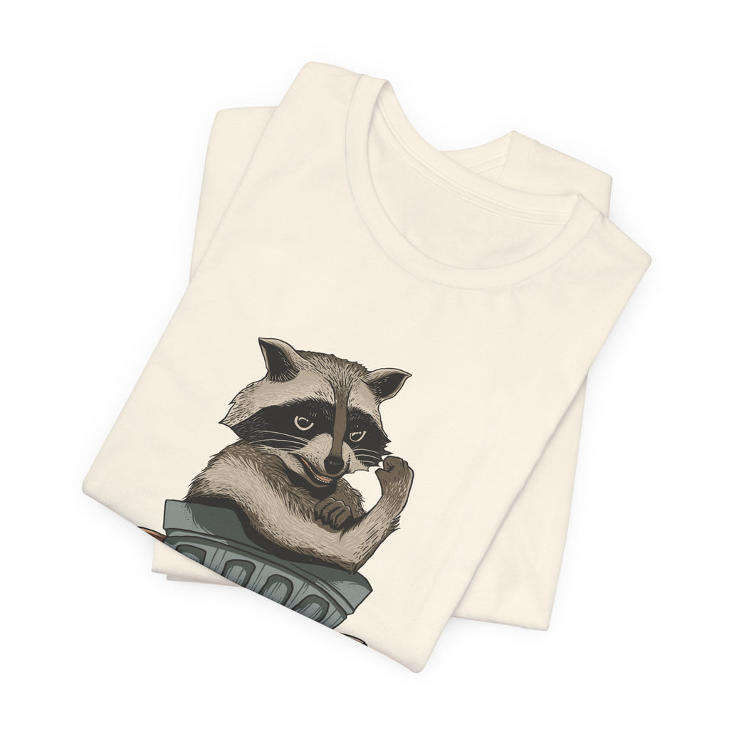 Raccoon "In Trash We Trust" Funny T-Shirt