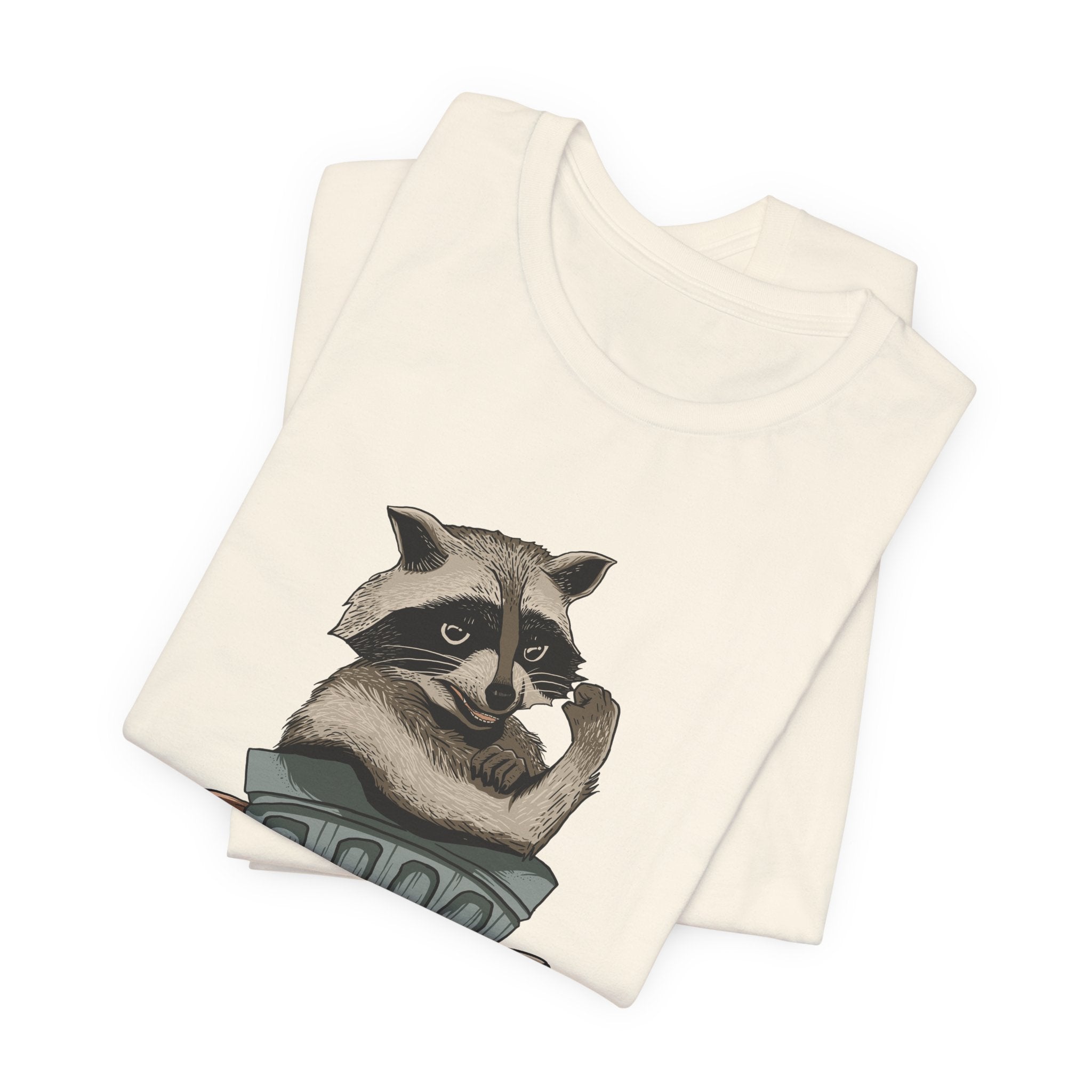 Raccoon "In Trash We Trust" Funny T-Shirt