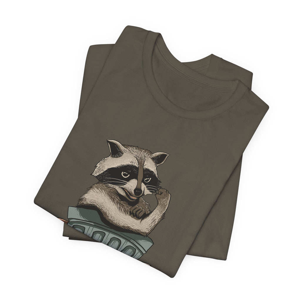 Raccoon "In Trash We Trust" Funny T-Shirt