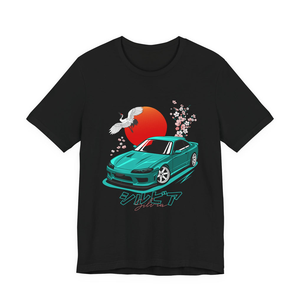 Nissan Silvia JDM Car with Cherry Blossoms Tee