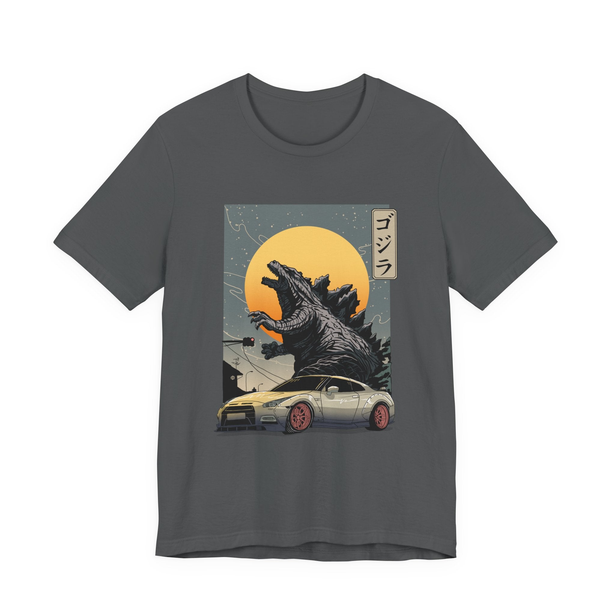 Godzilla R35 Monster Car Graphic T-Shirt