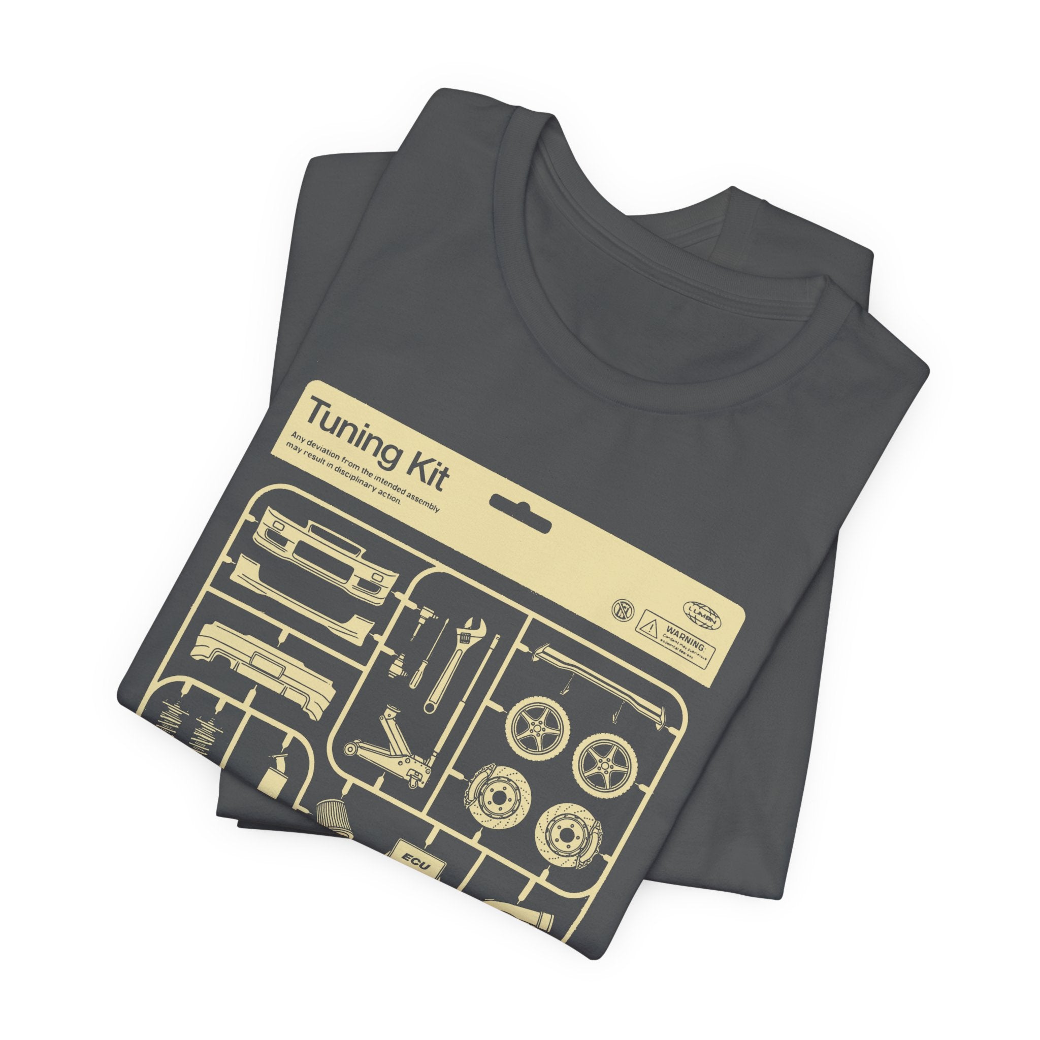 Tuning Kit Tee Plastic Model Parts T-Shirt for Car Enthusiasts