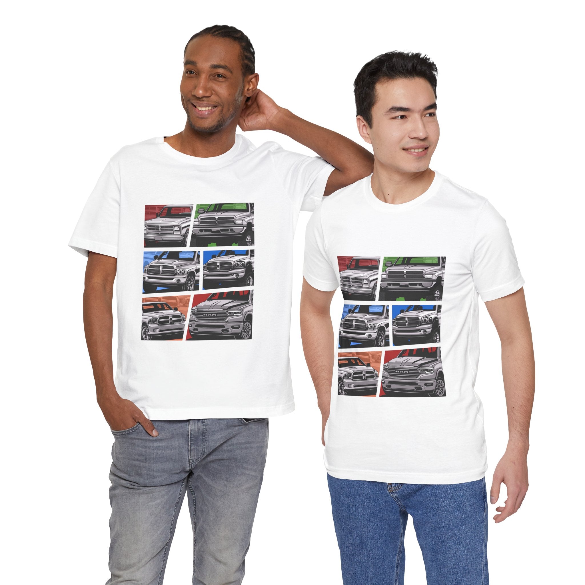 Classic Pickup Trucks Dodge RAM Generation Collage T-Shirt
