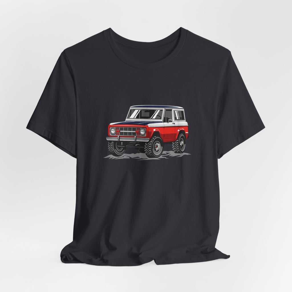 Retro Red 4x4 Truck Bronco Off‑Road SUV Tee