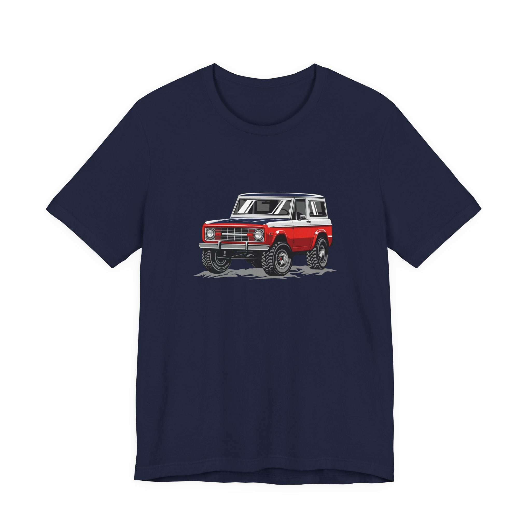 Retro Red 4x4 Truck Bronco Off‑Road SUV Tee