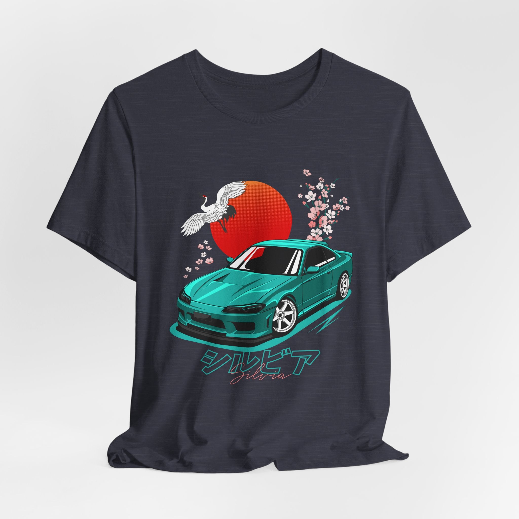 Nissan Silvia JDM Car with Cherry Blossoms Tee