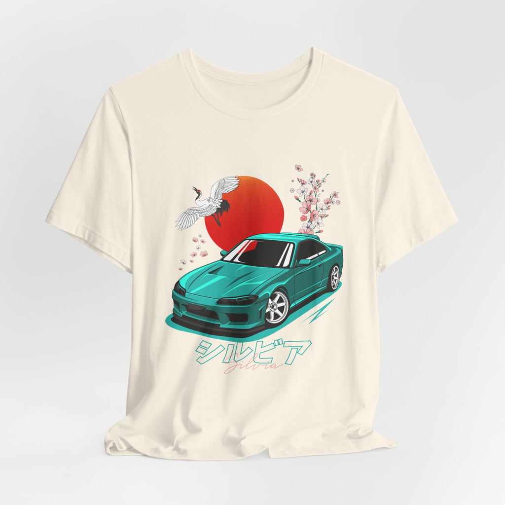 Nissan Silvia JDM Car with Cherry Blossoms Tee