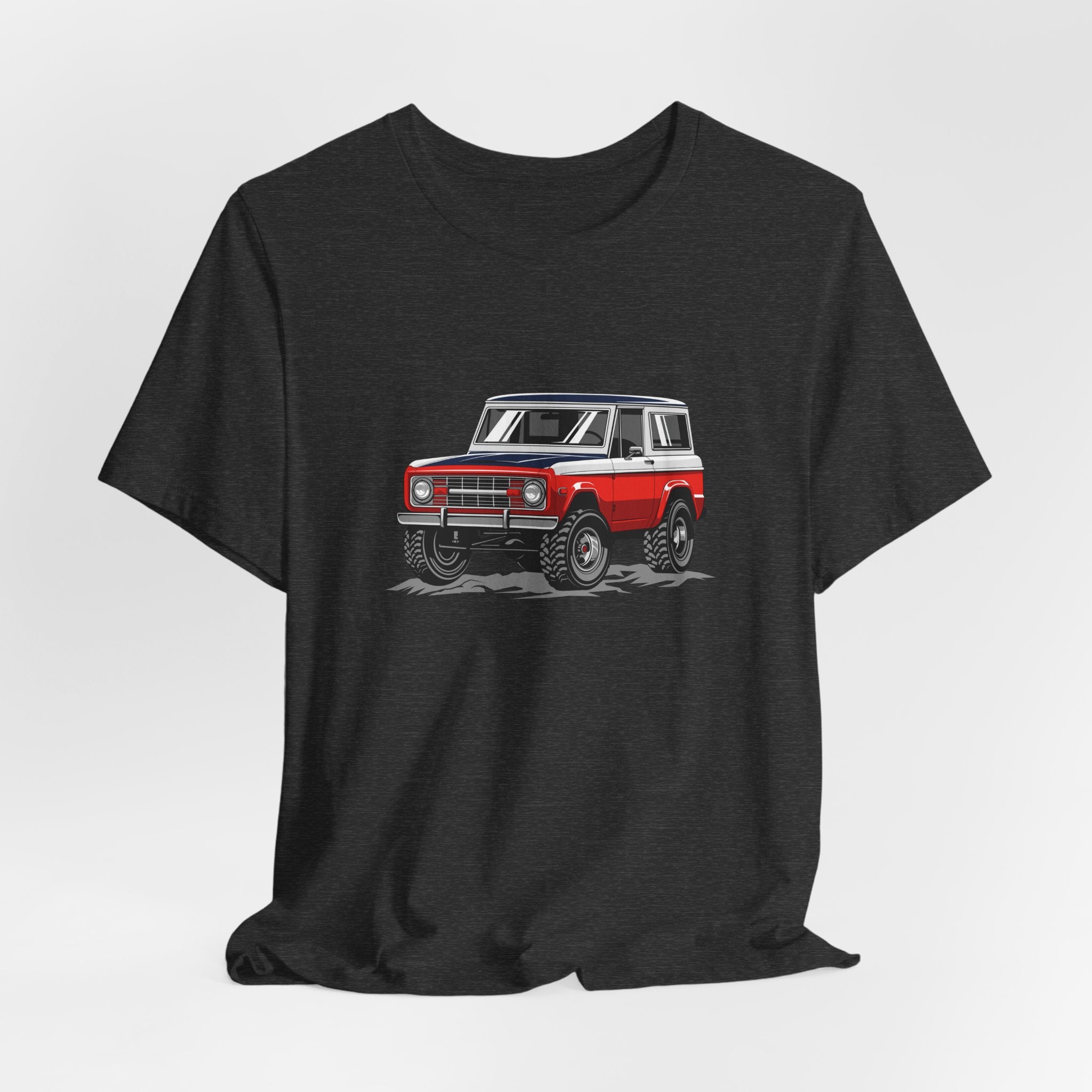Retro Red 4x4 Truck Bronco Off‑Road SUV Tee