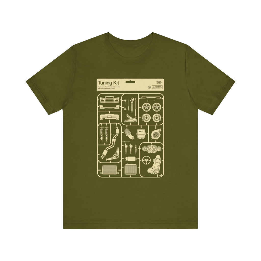Tuning Kit Tee Plastic Model Parts T-Shirt for Car Enthusiasts