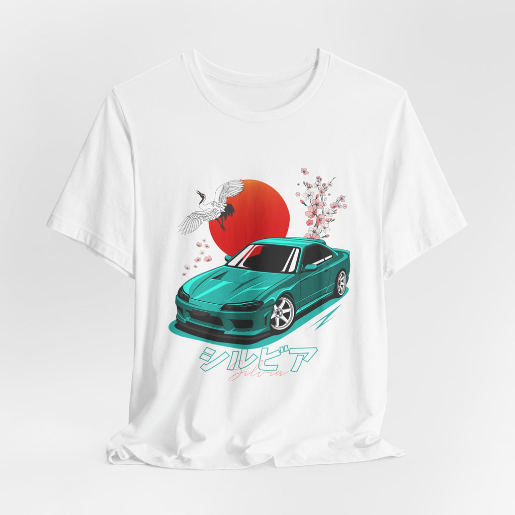 Nissan Silvia JDM Car with Cherry Blossoms Tee