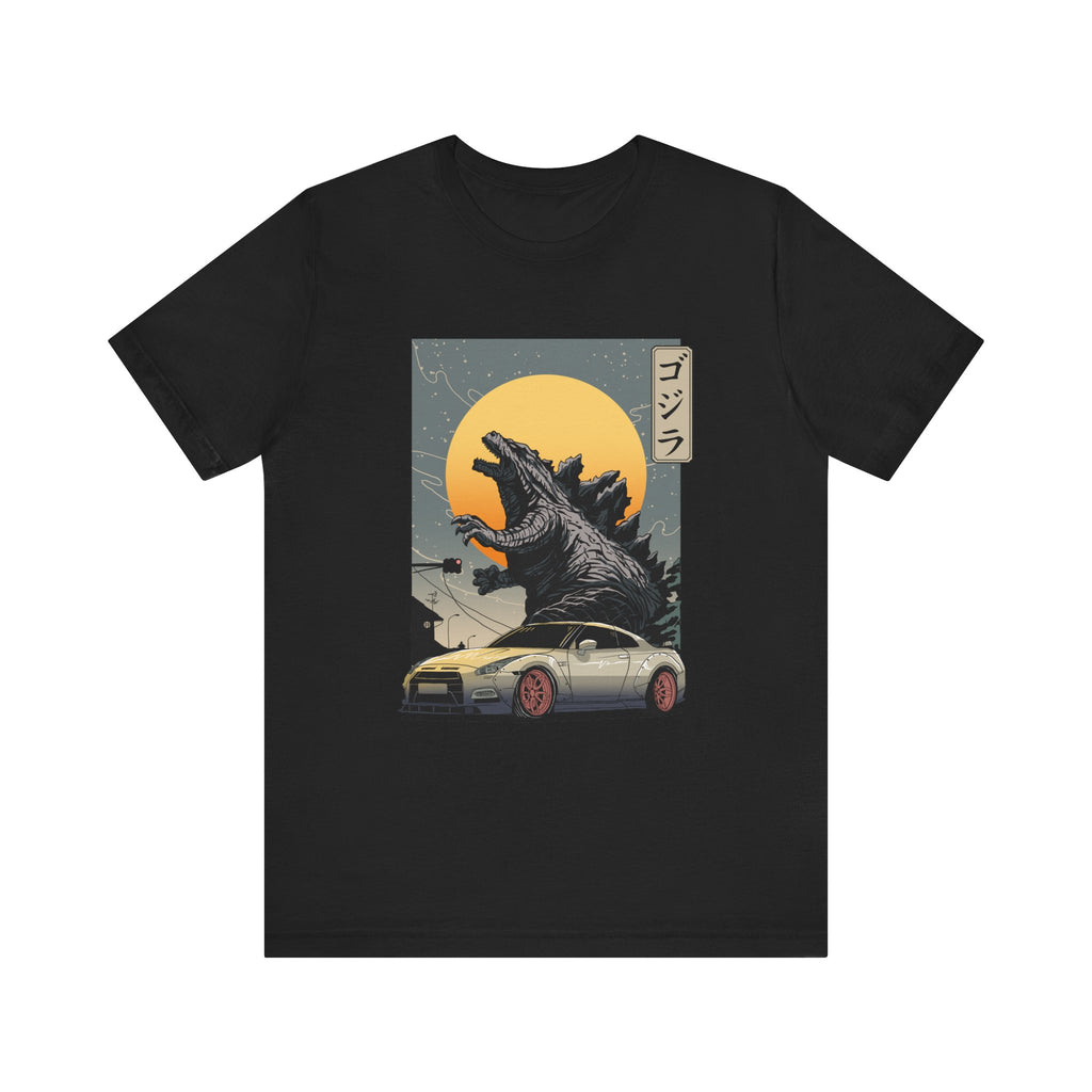 Godzilla R35 Monster Car Graphic T-Shirt