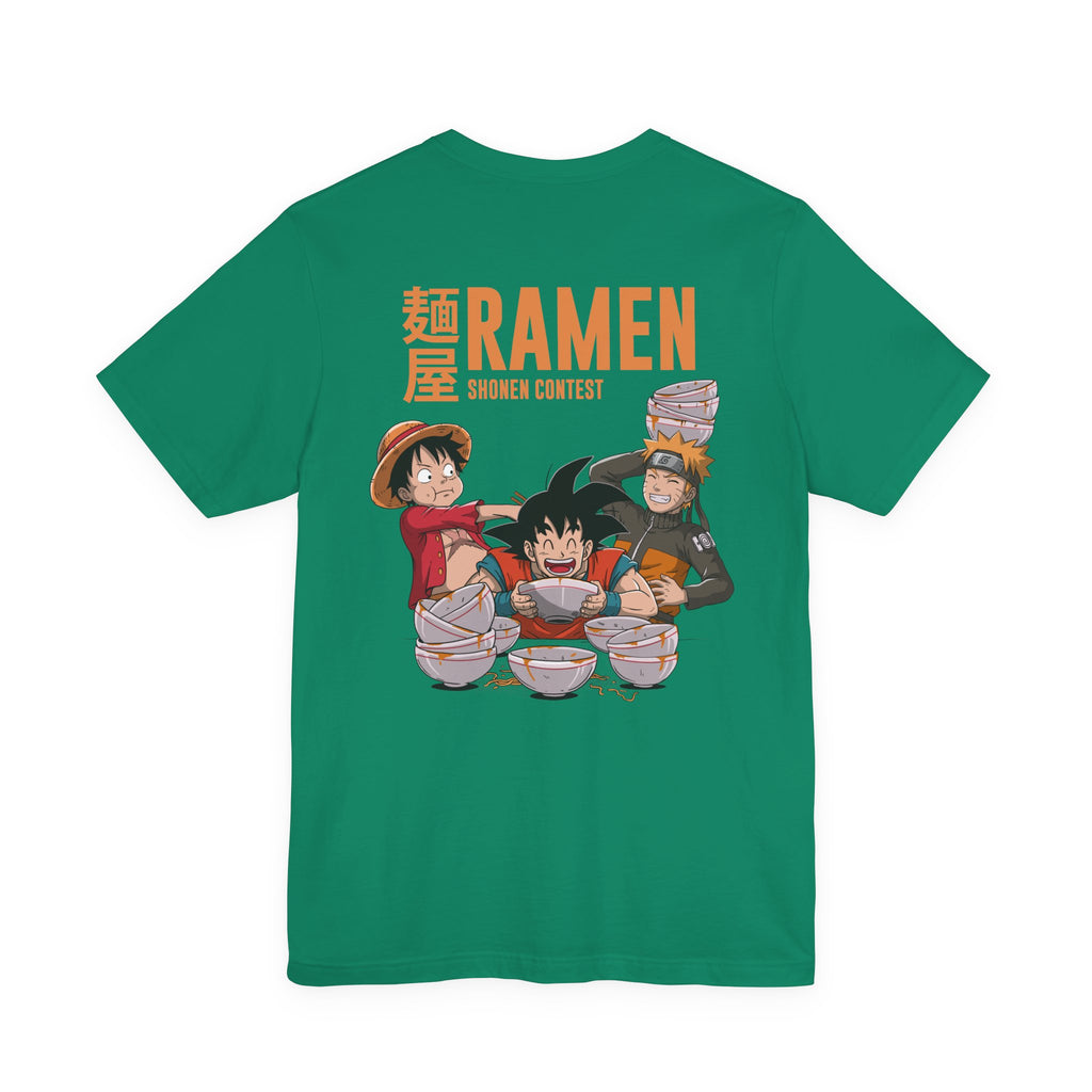 Anime Characters Eating Ramen Shonen Contest T-Shirt