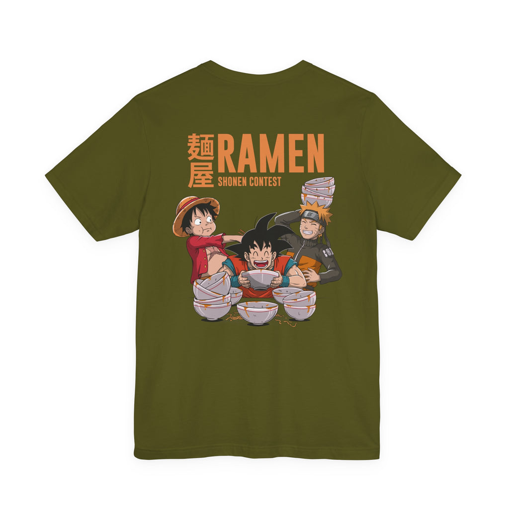 Anime Characters Eating Ramen Shonen Contest T-Shirt