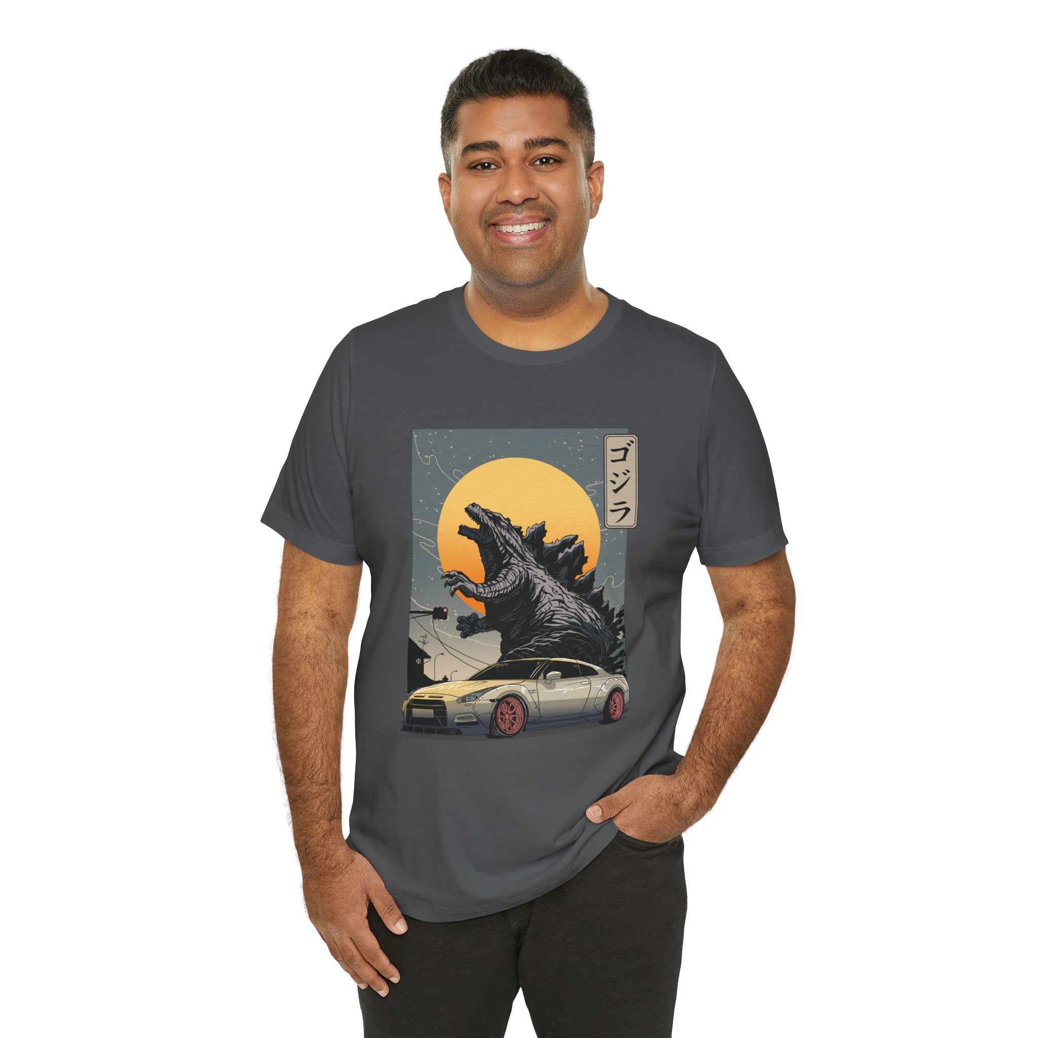Godzilla R35 Monster Car Graphic T-Shirt